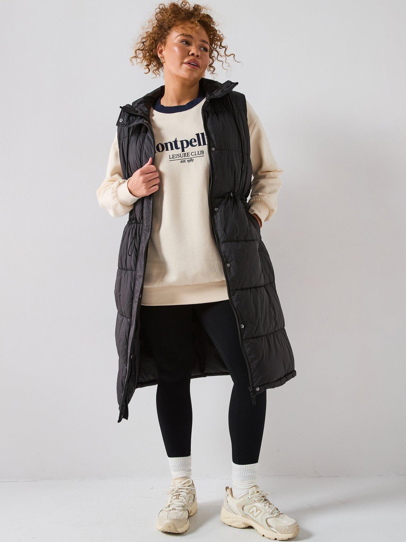 v-by-very-curve-padded-cinched-waist-gilet-black