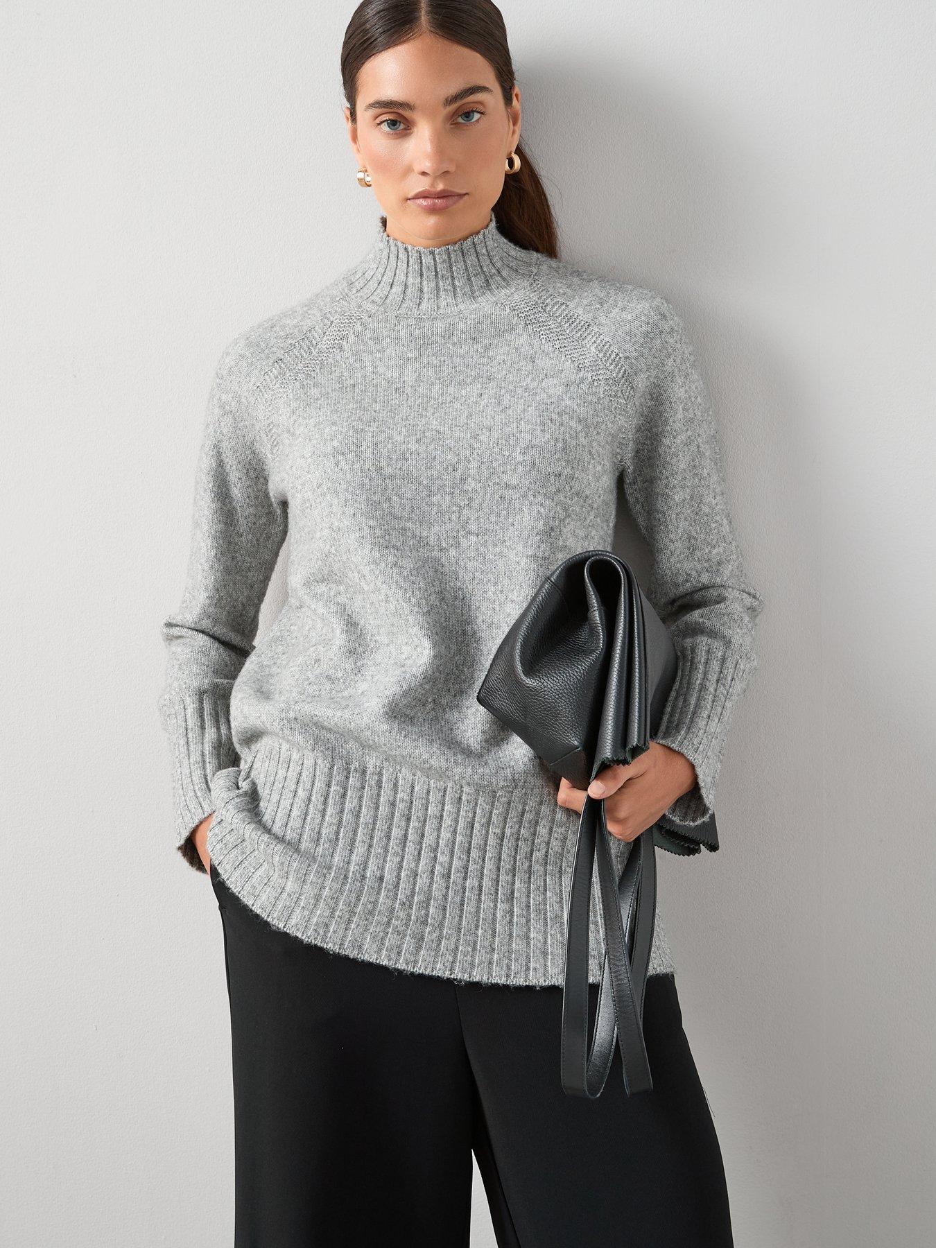 the-very-collection-timeless-yarn-longline-funnel-neck-jumper-greydetail