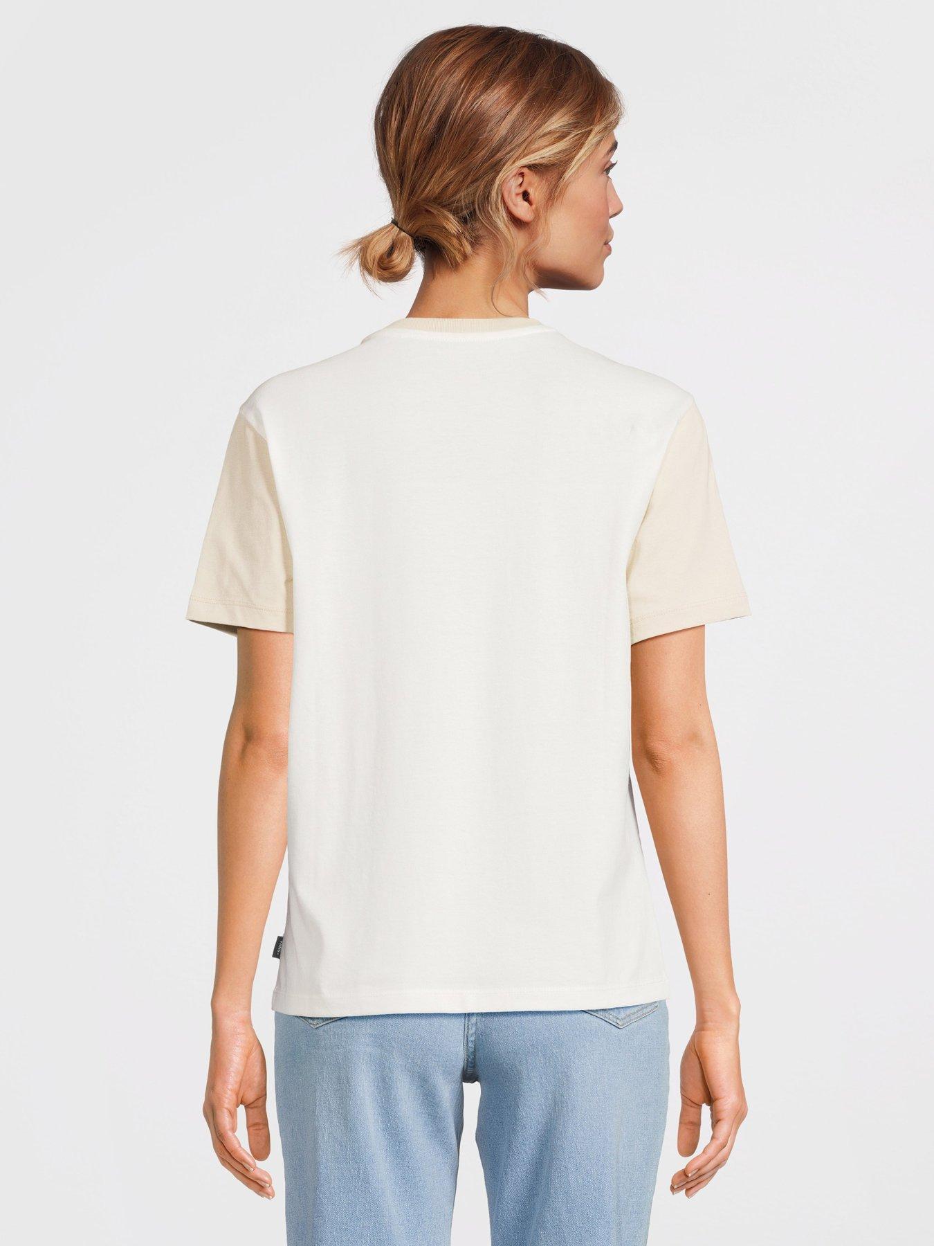 Image 2 of 5 of Vans Women's Colorblock Bff Tee - Cream