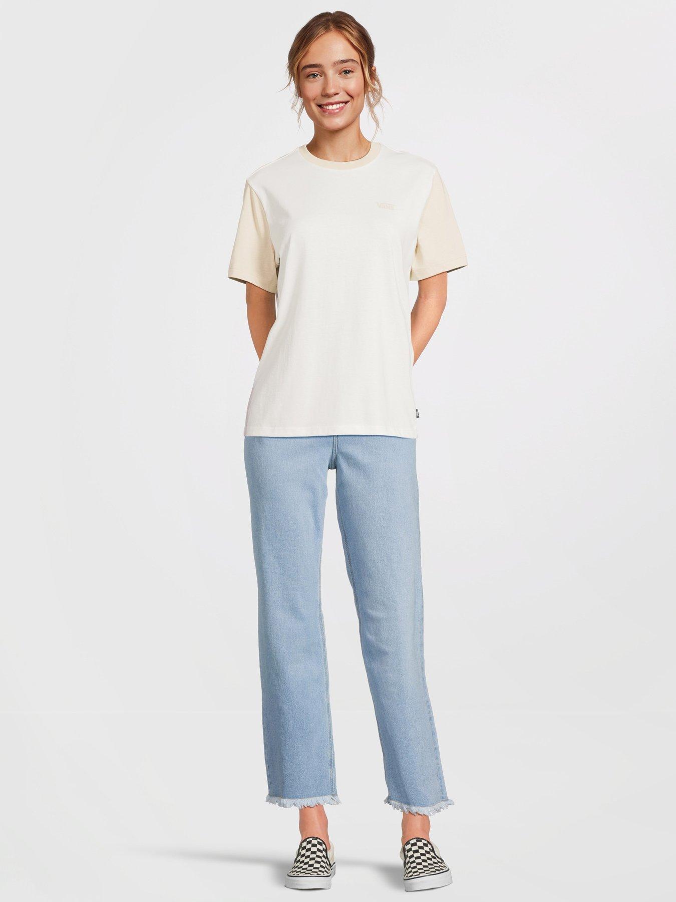 Image 3 of 5 of Vans Women's Colorblock Bff Tee - Cream