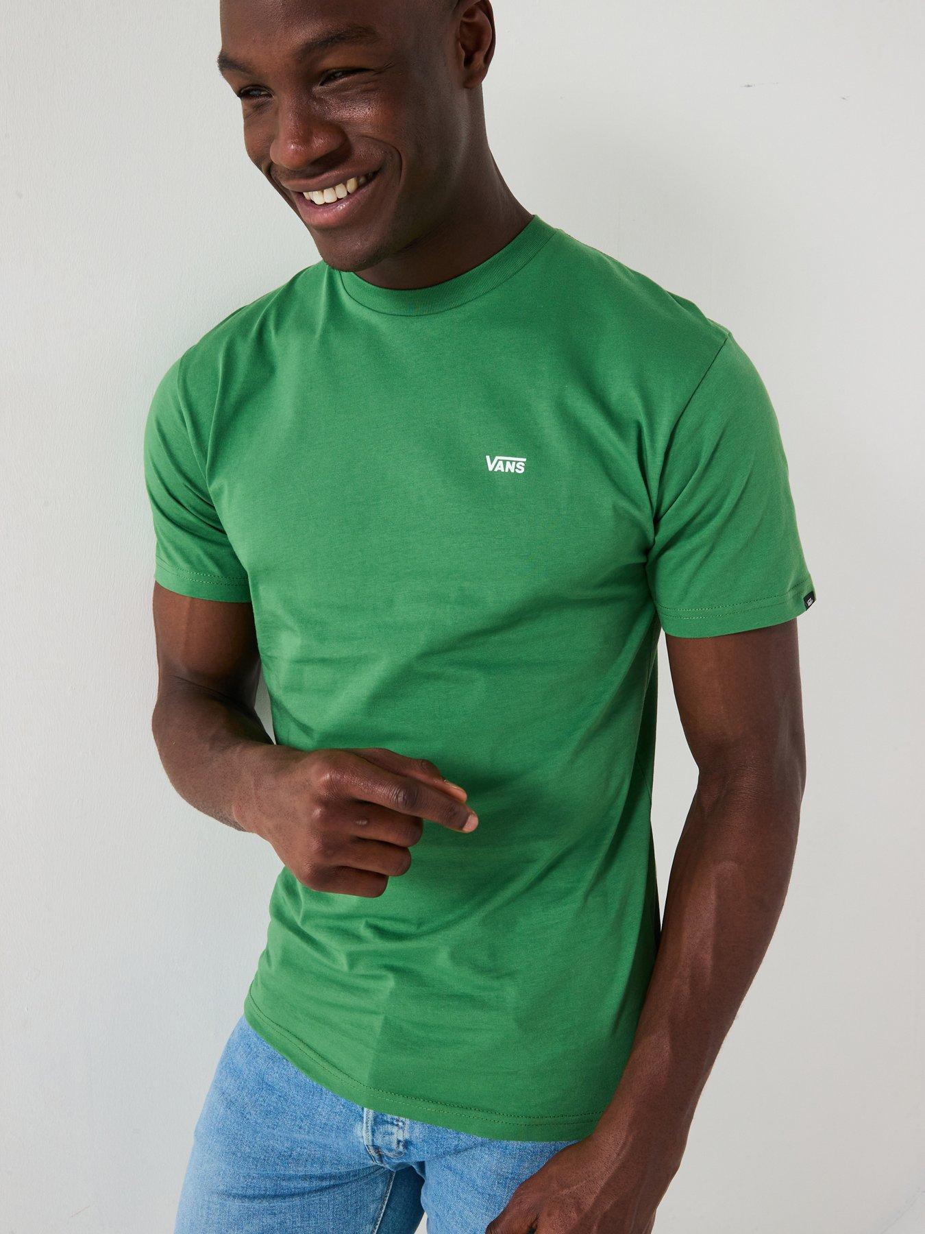 Image of Vans Mens Left Chest Logo T-shirt - Green