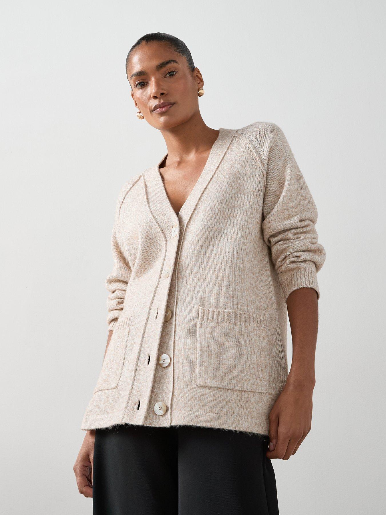 the-very-collection-timeless-yarn-relaxed-seam-detail-cardigan-beige