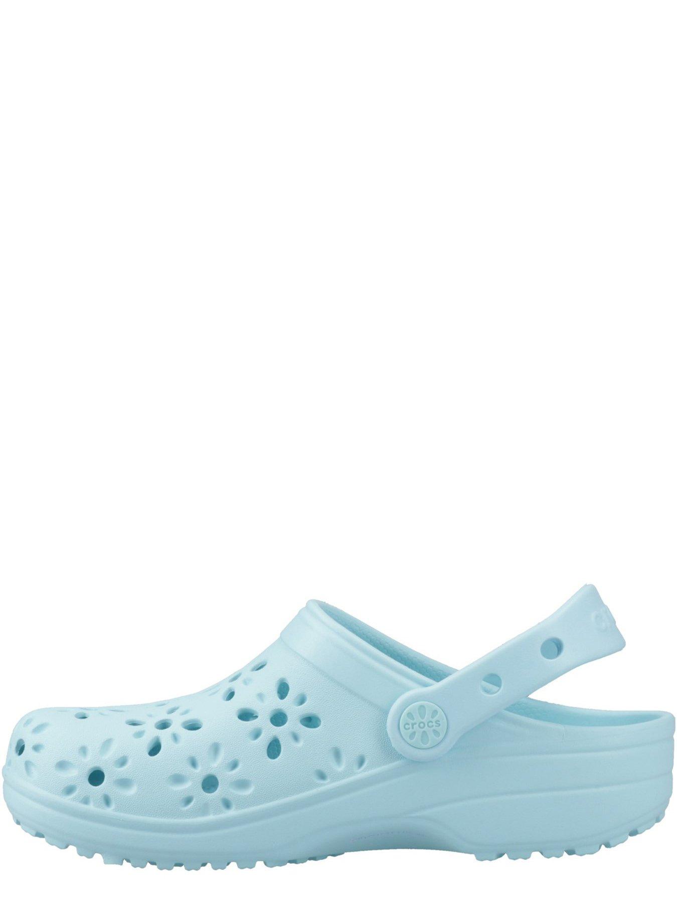 Image 4 of 5 of Crocs Classic Toddler Floral Cut Out