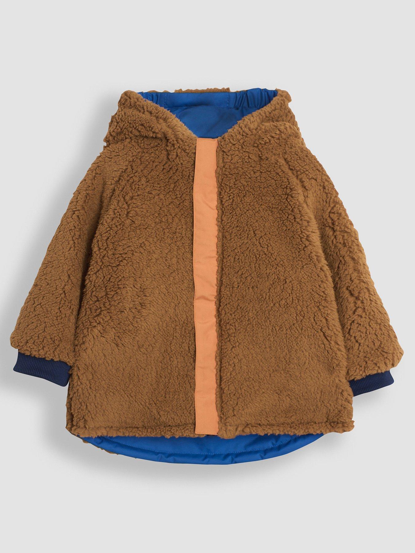 Image 3 of 7 of JoJo Maman Bebe Boys Colour Block Reversible Jacket - Blue