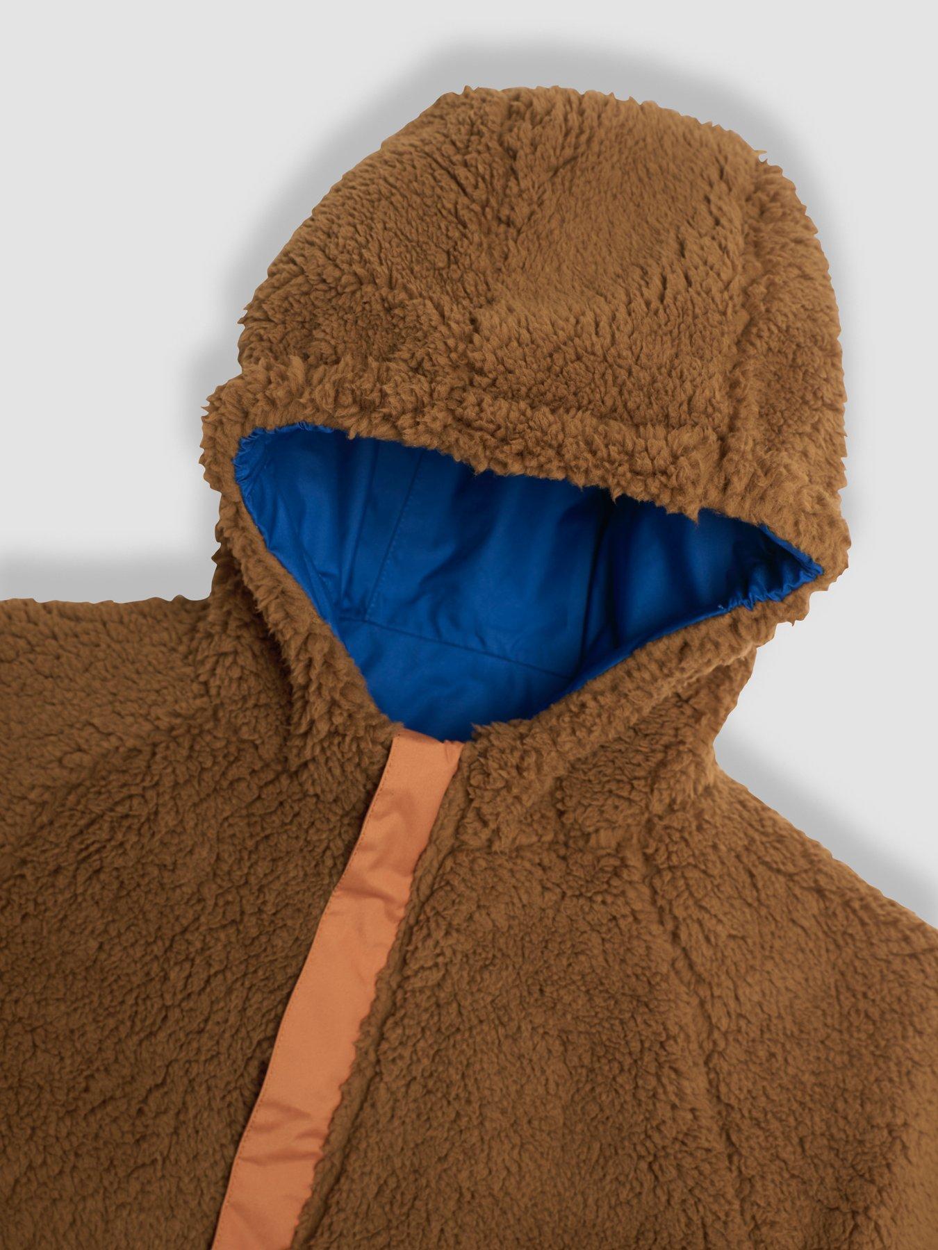 Image 5 of 7 of JoJo Maman Bebe Boys Colour Block Reversible Jacket - Blue