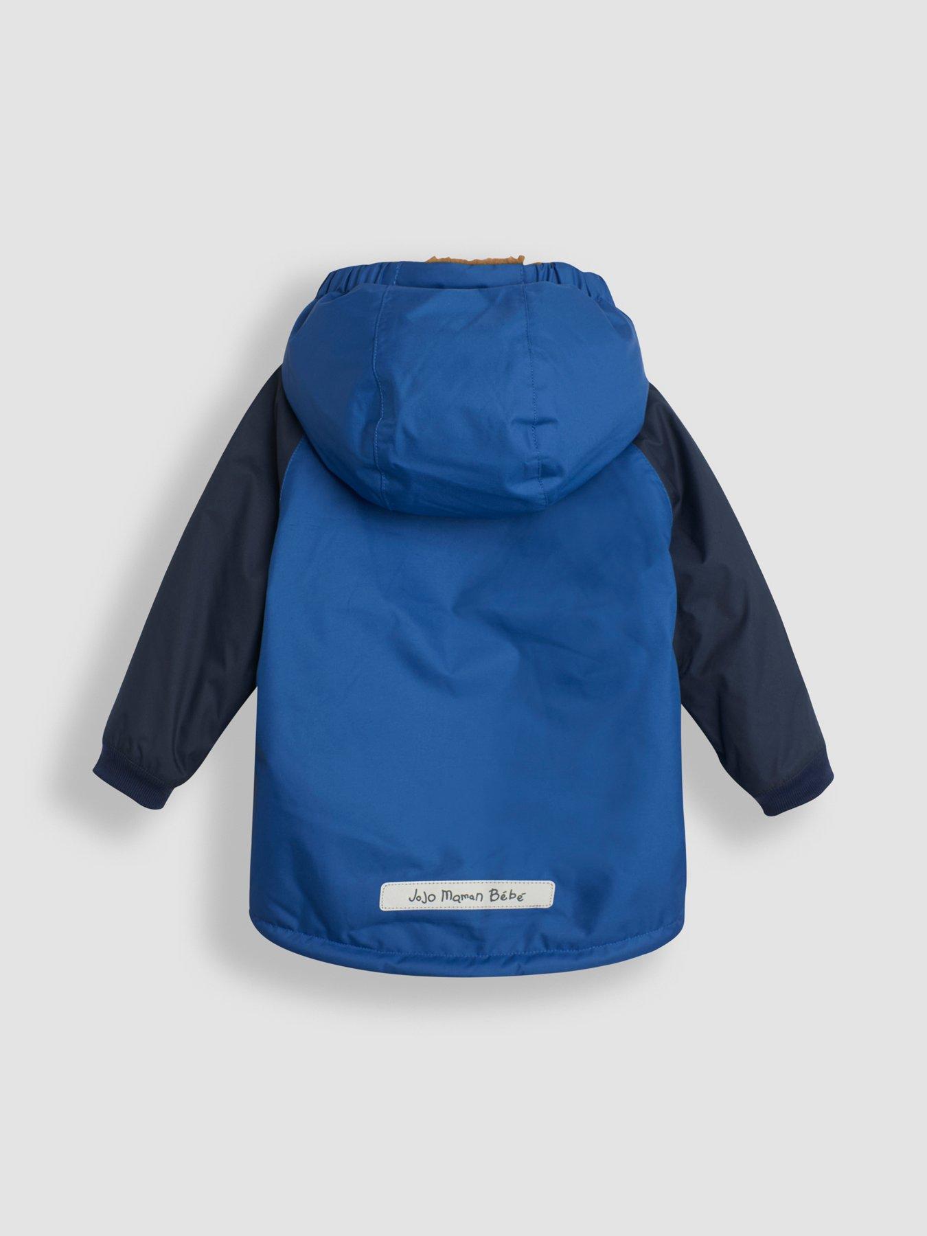 Image 6 of 7 of JoJo Maman Bebe Boys Colour Block Reversible Jacket - Blue
