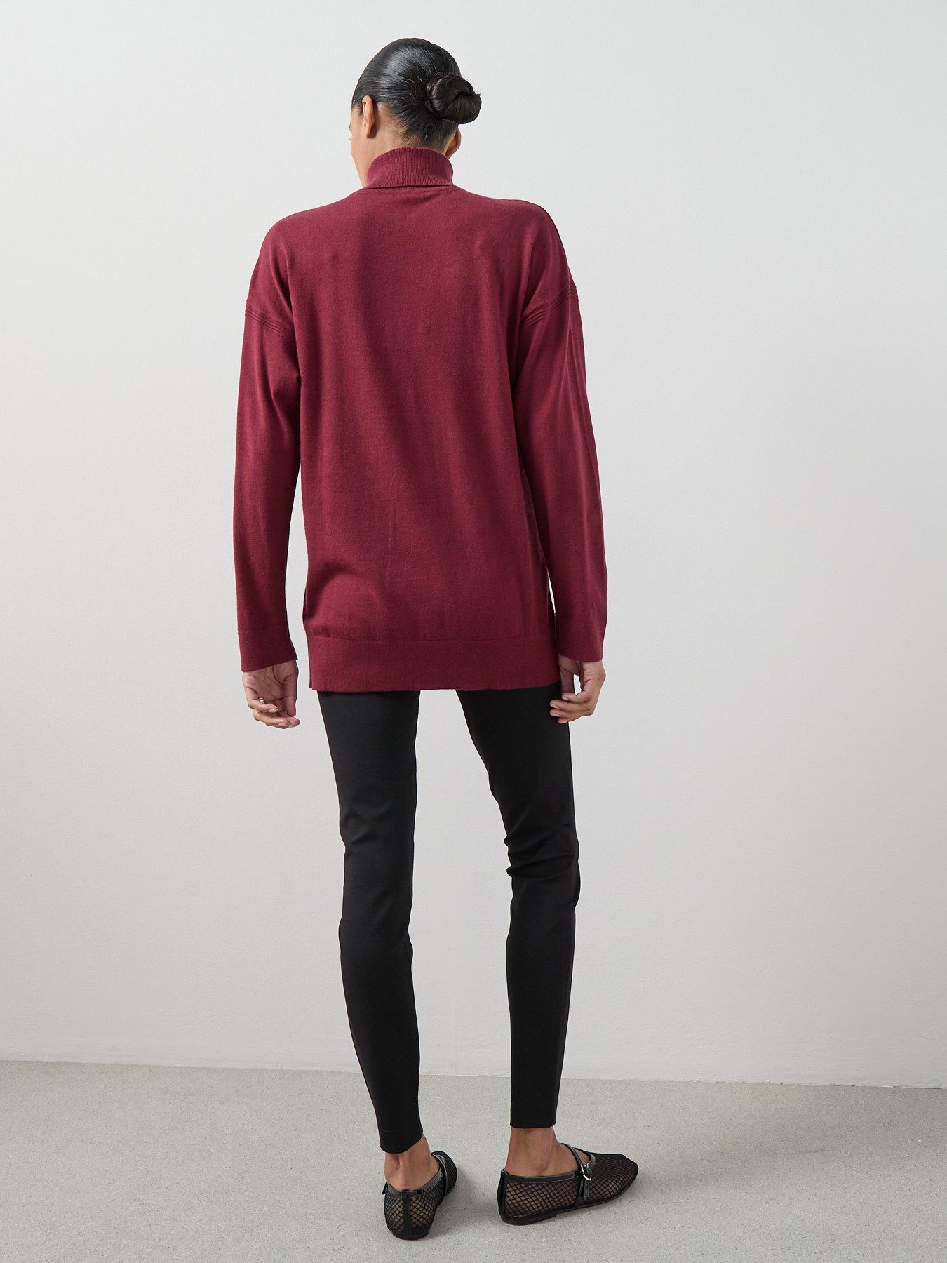 the-very-collection-classic-comfort-longline-roll-neck-jumper-burgundystillFront