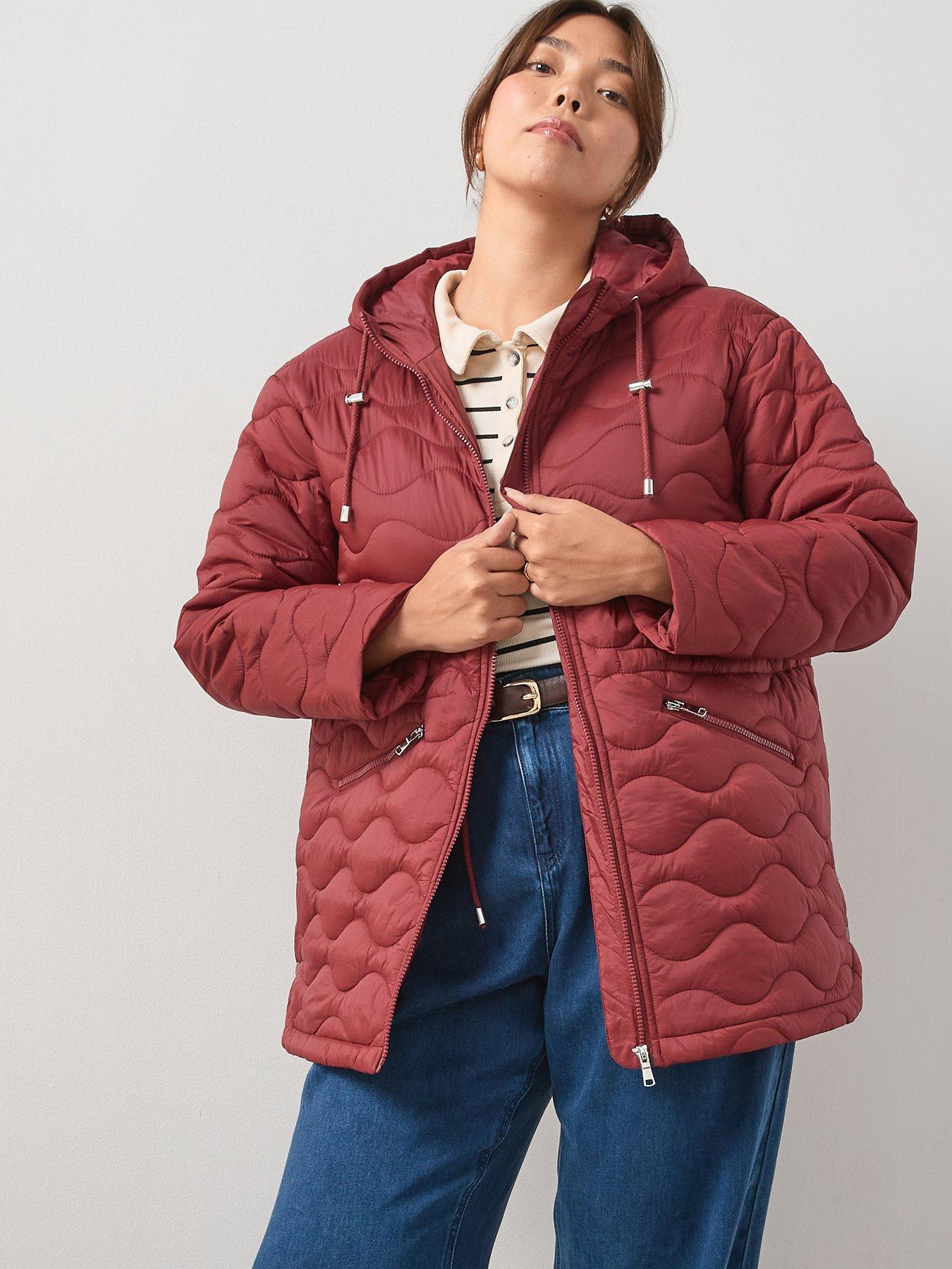 v-by-very-curve-quilted-cinched-waist-coat-red