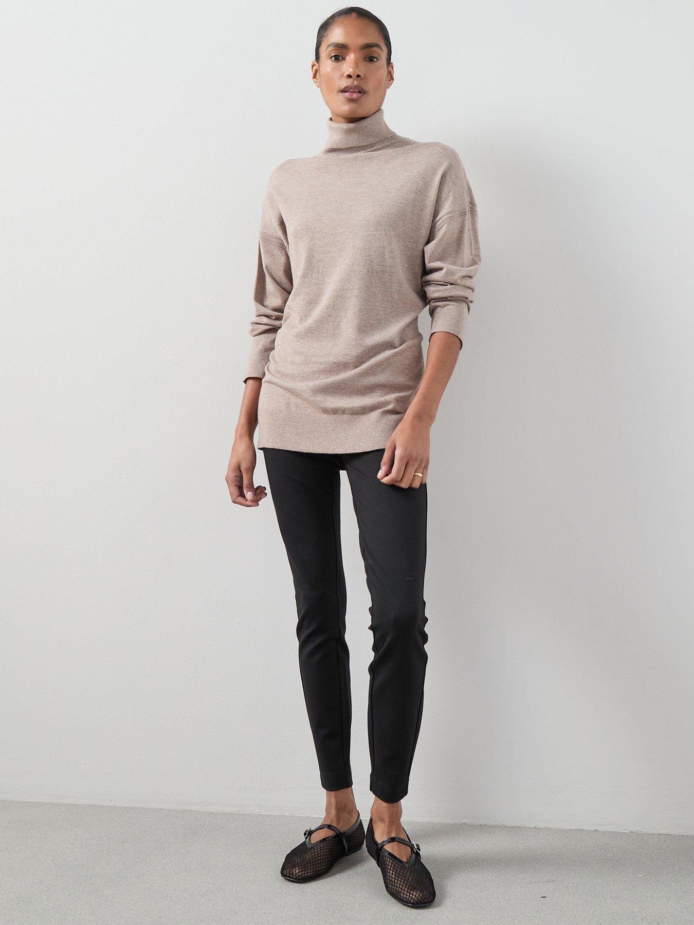 the-very-collection-classic-comfort-longline-roll-neck-jumper-beige