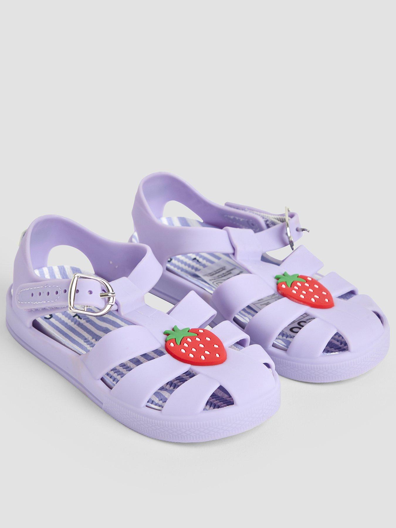 Image of JoJo Maman Bebe Girls Jelly Sandals - Purple