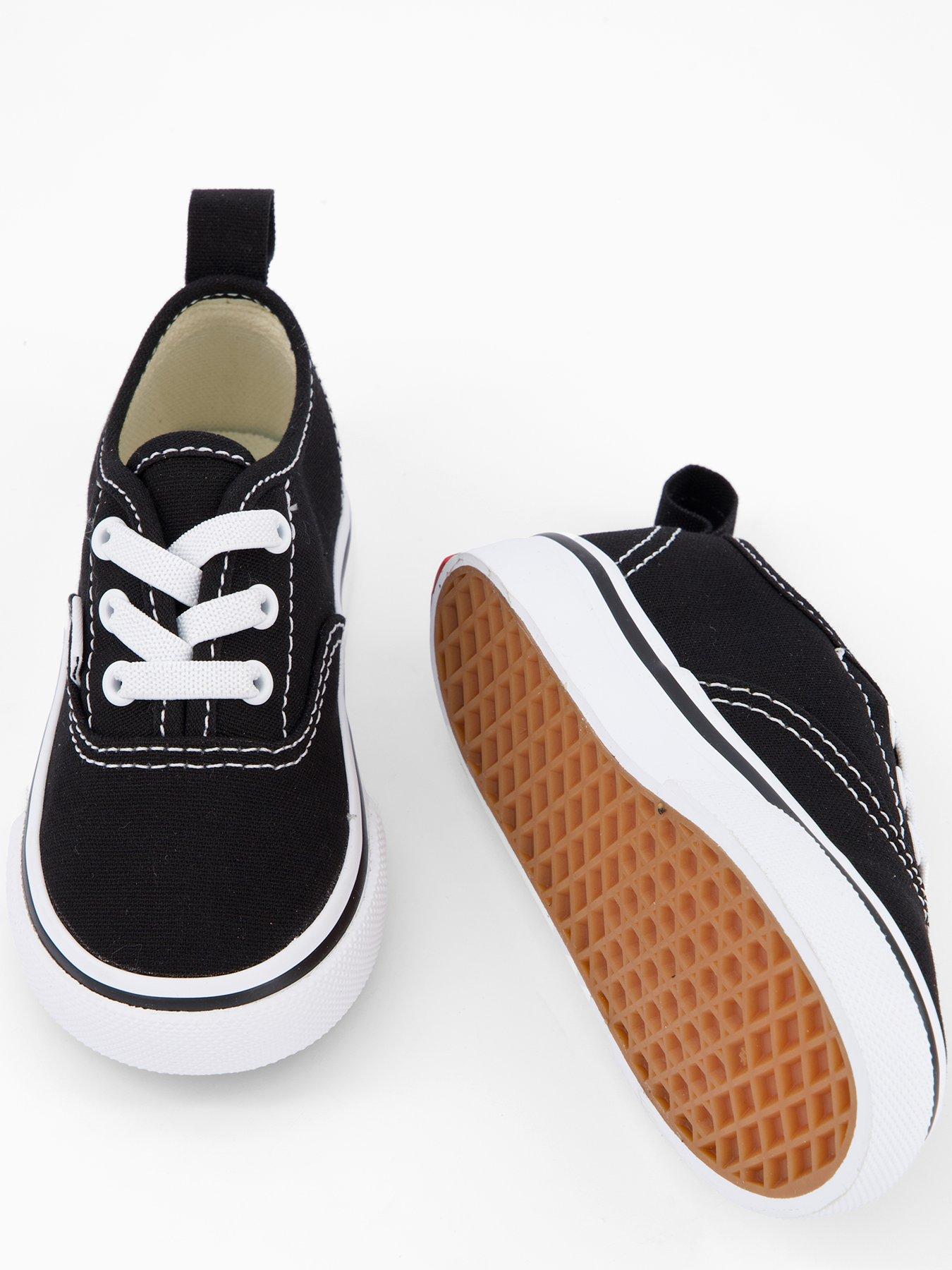 vans-toddler-authentic-elastic-lace-trainers-blackwhiteoutfit