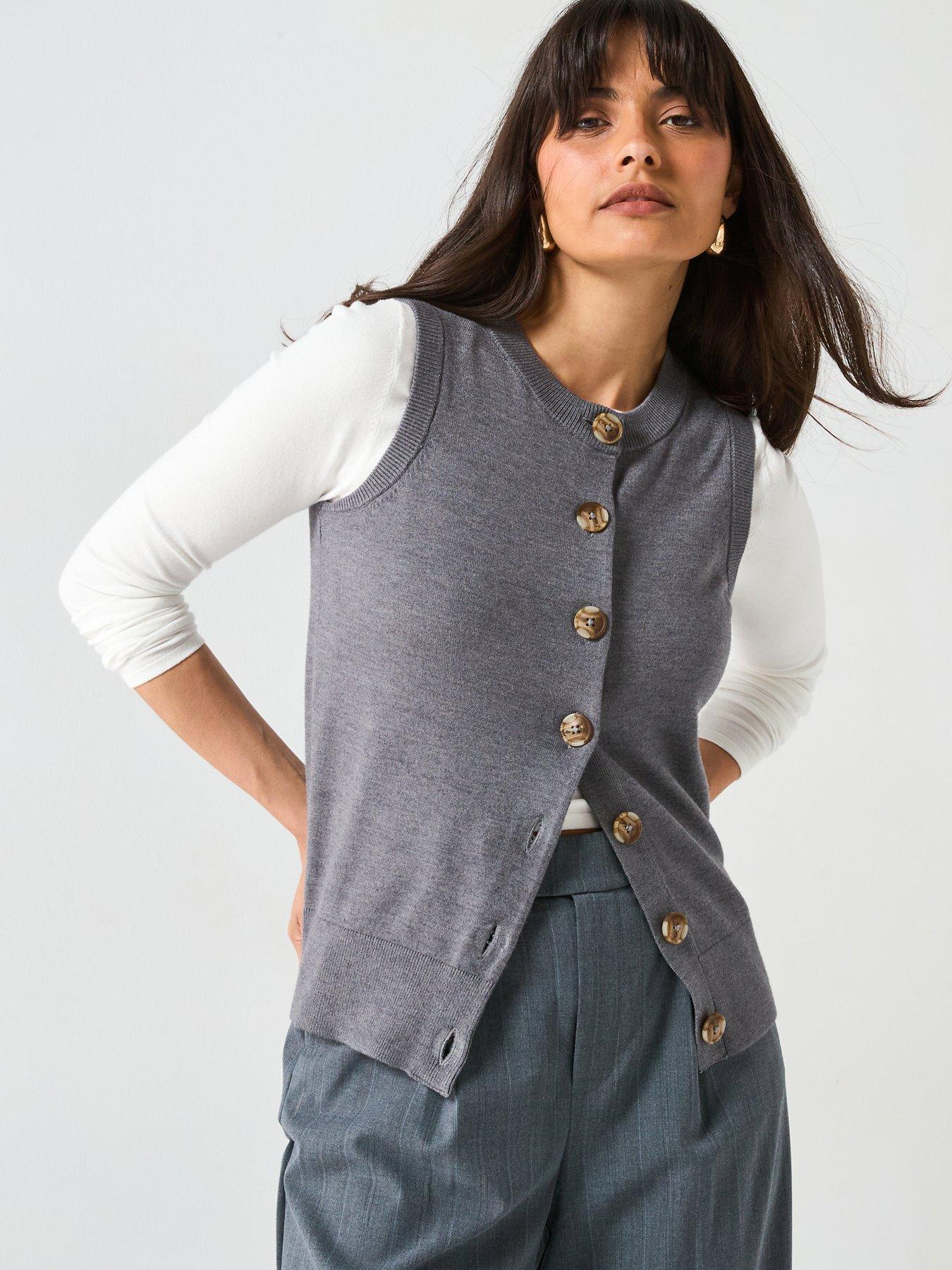 v-by-very-classic-comfort-button-through-sleeveless-tank-grey
