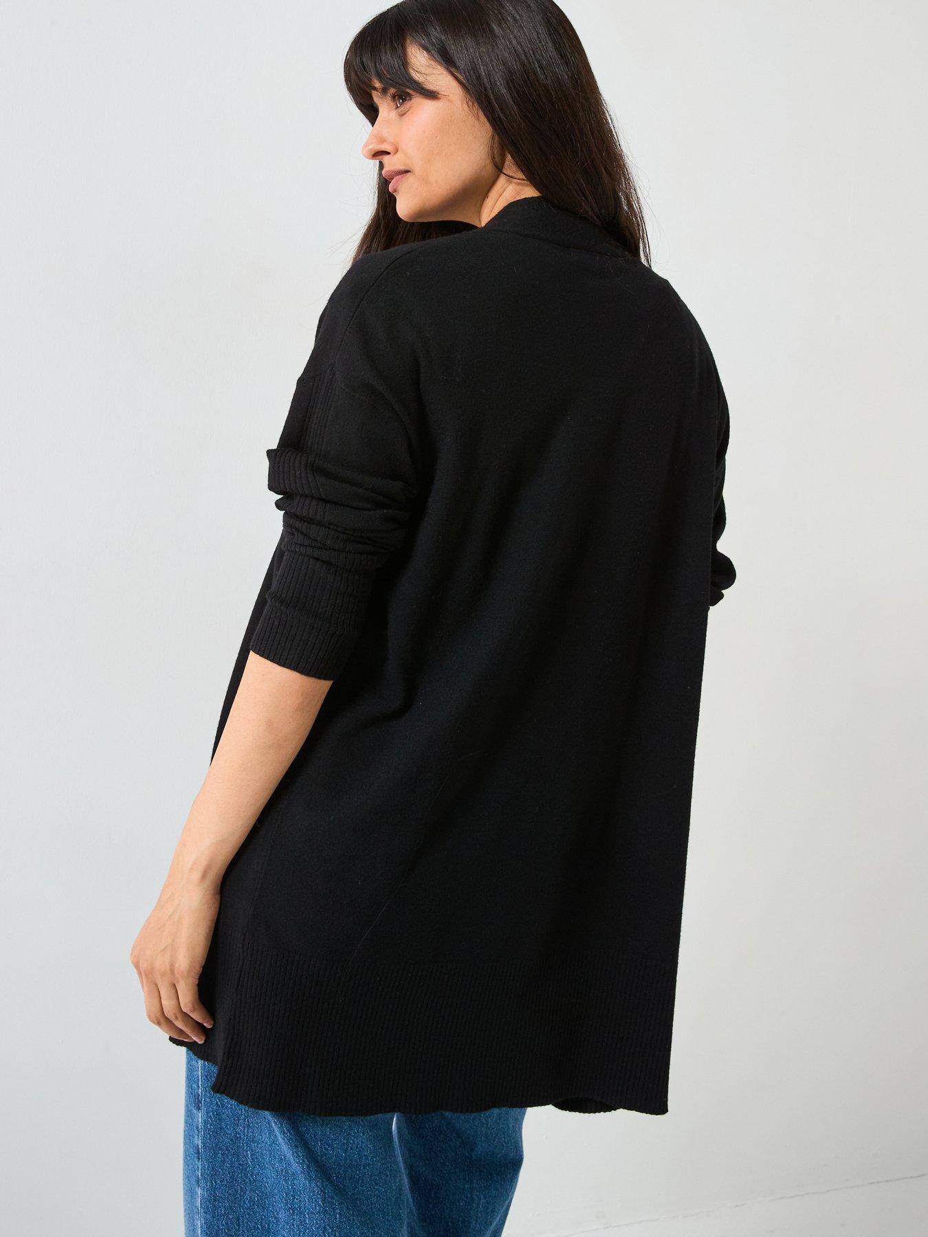the-very-collection-classic-comfort-edge-to-edge-cardigan-blackstillFront
