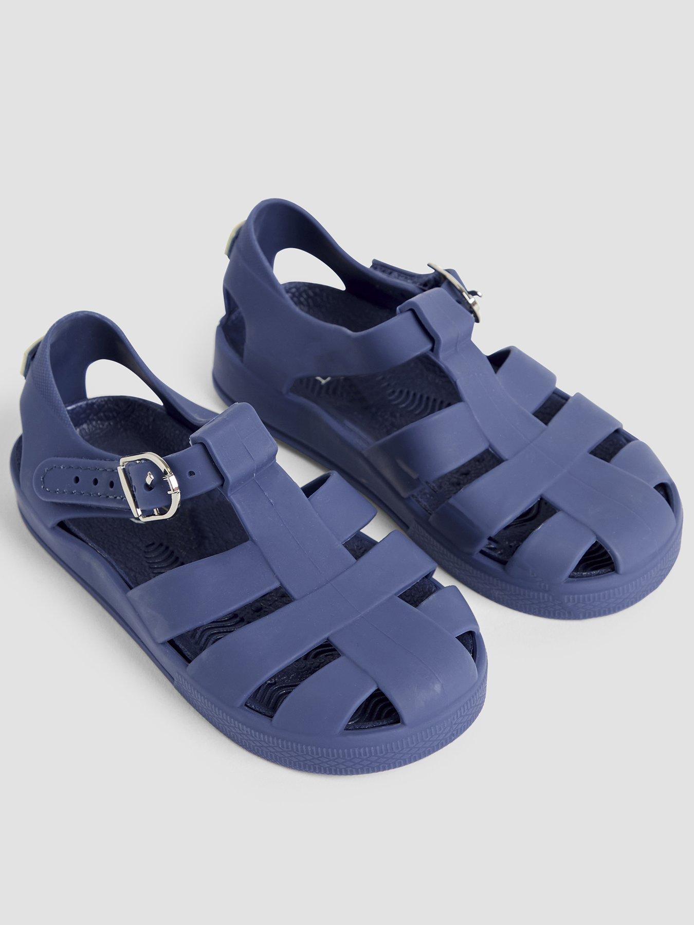 JoJo Maman Bebe Boys Jelly Sandals - Navy