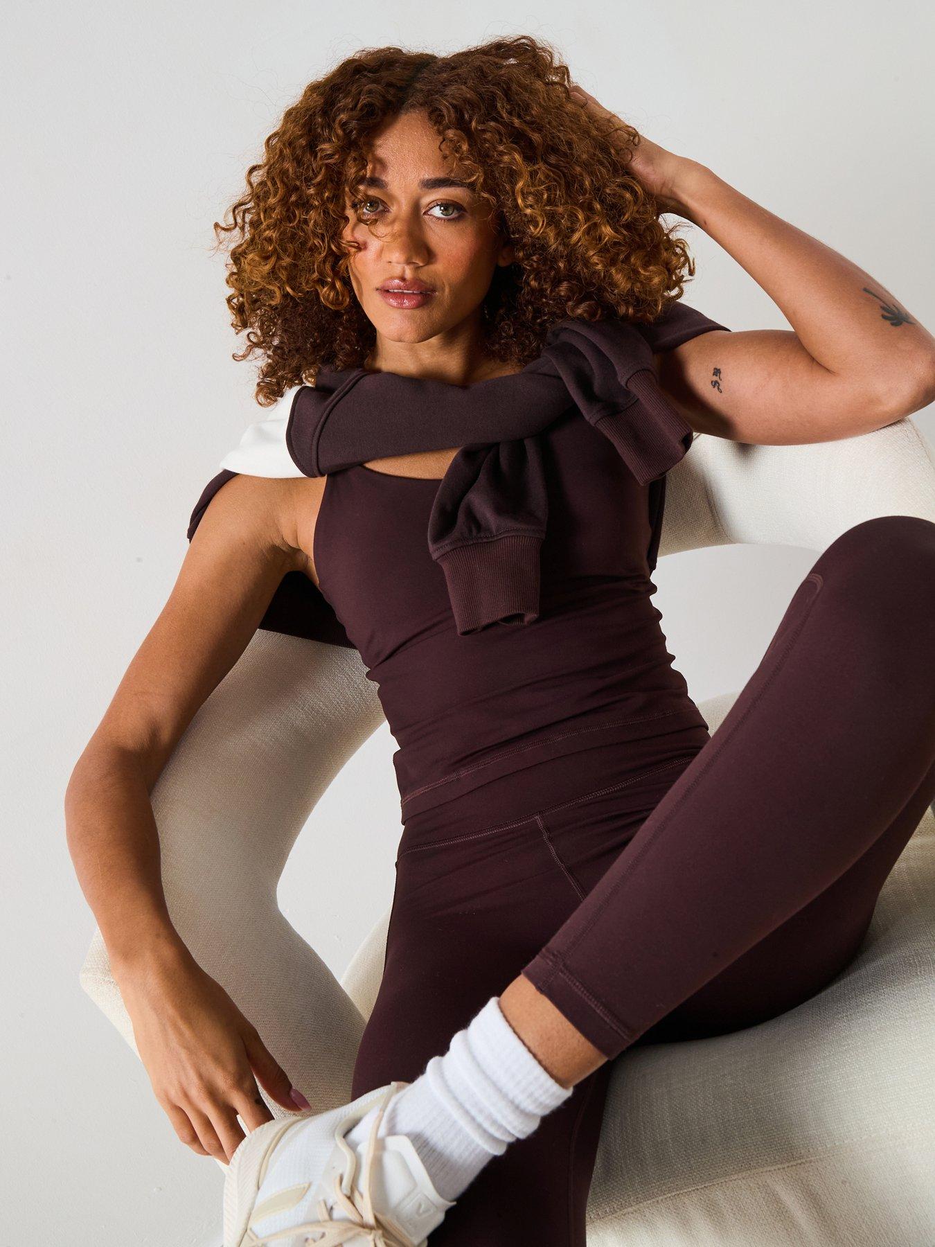 Image 1 of 6 of Sweaty Betty Womens Training Ultimate Studio Strappy Tank - Brown