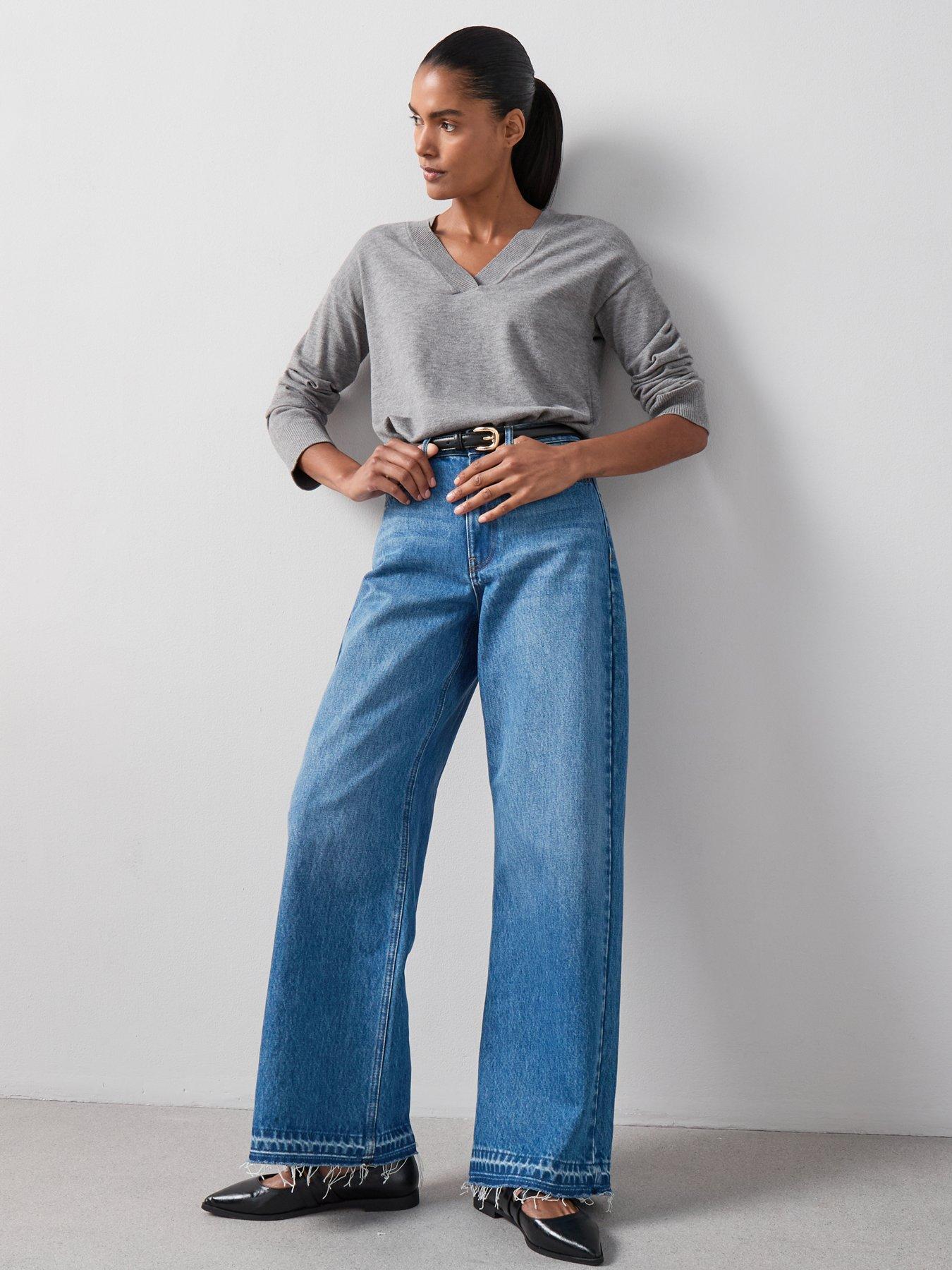 the-very-collection-classic-comfort-v-neck-longline-jumper-greyback