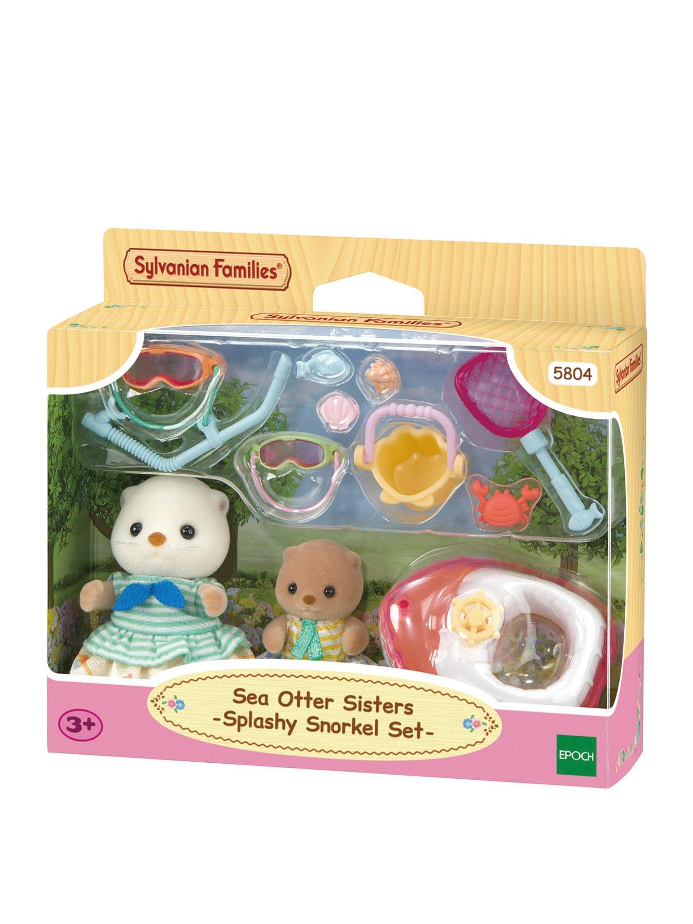 Image of Sylvanian Families Sea Otter Sisters-Splashy Snorkel Set-