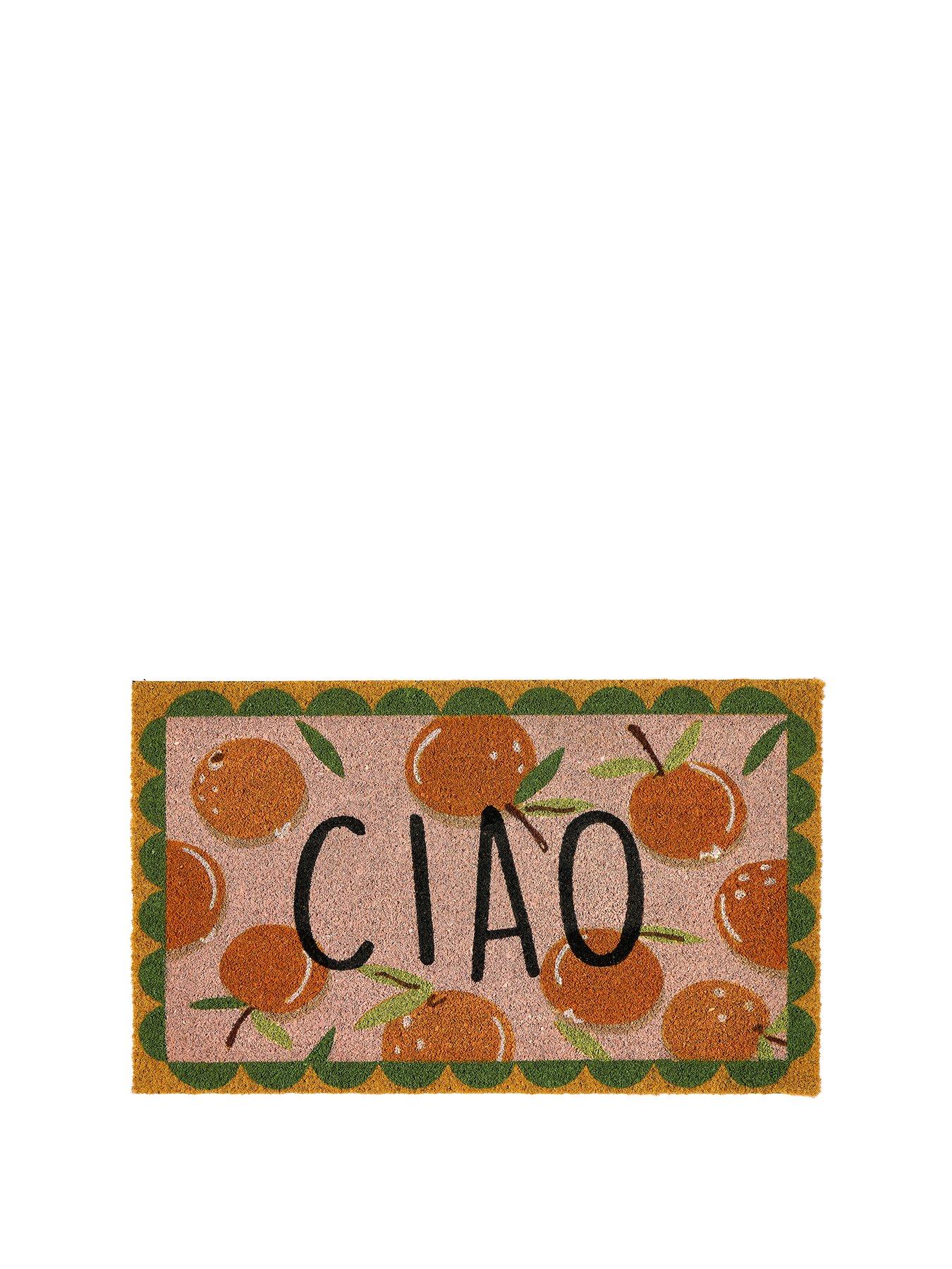 very-home-mandarin-ciao-doormat-45x75cm-orangestillFront