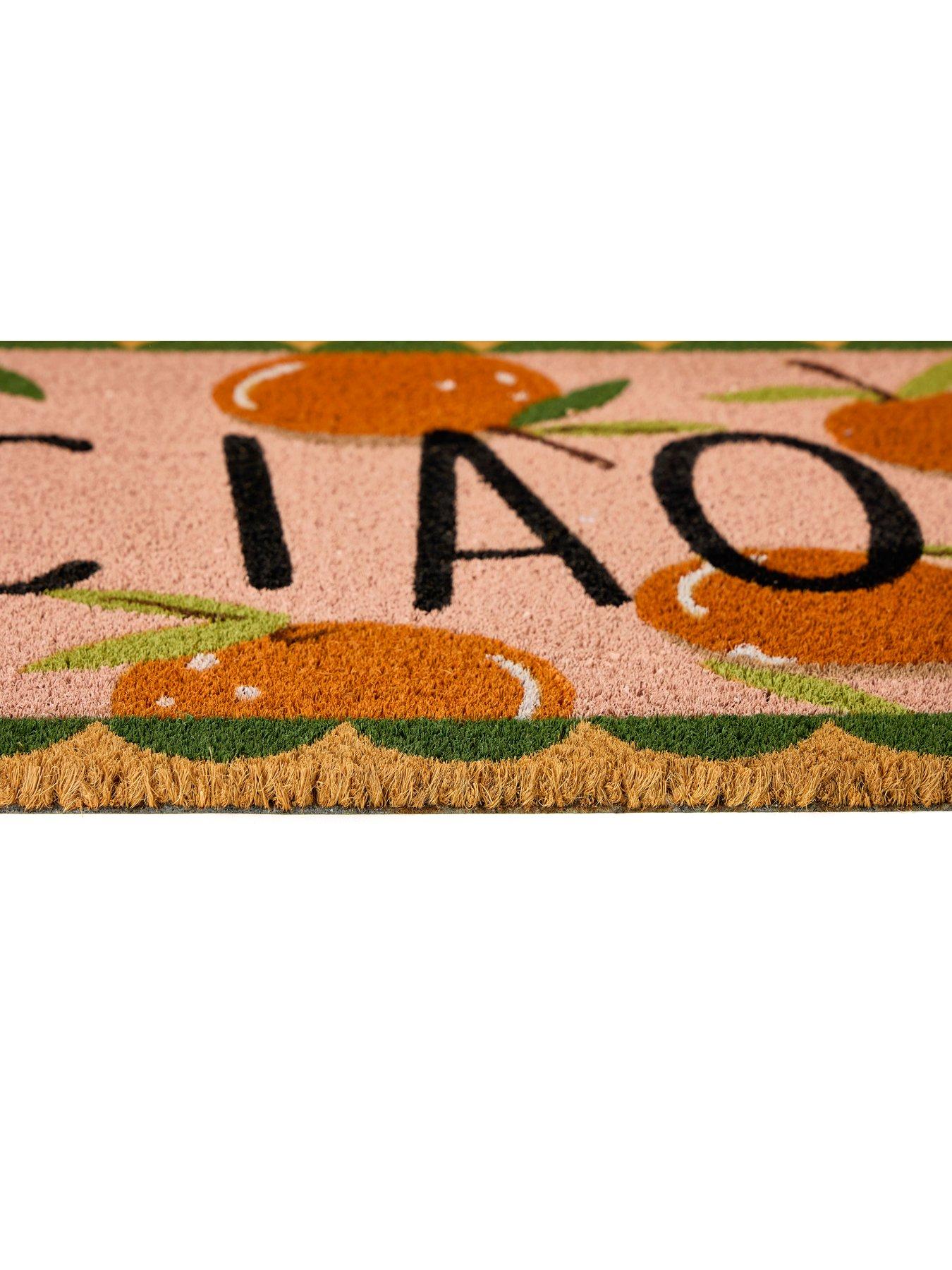 Image 3 of 4 of The Very Collection Mandarin Ciao Doormat 45x75cm - Orange
