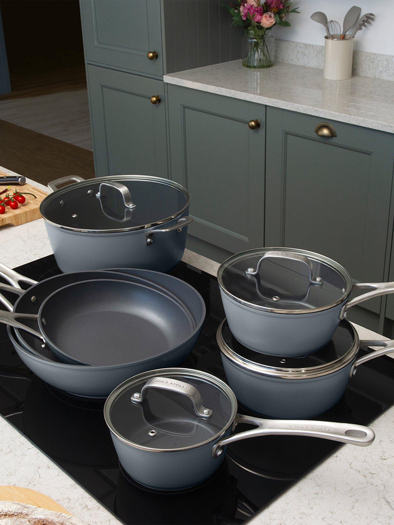 Image 2 of 4 of Laura Ashley Laura Ashley 7 Piece Pan Set- Slate