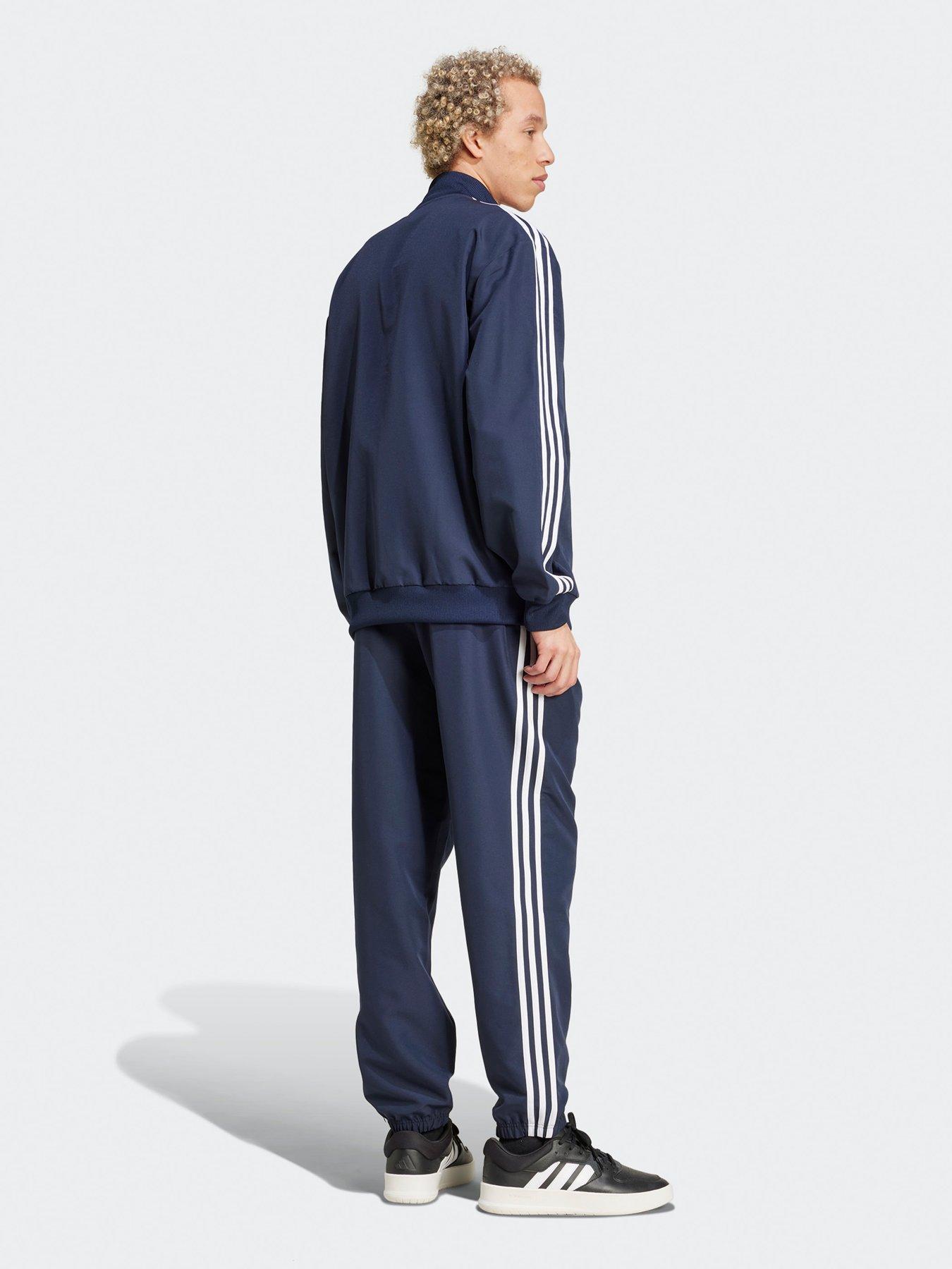 adidas-sportswear-mens-3-stripes-woven-track-suit-bluestillFront