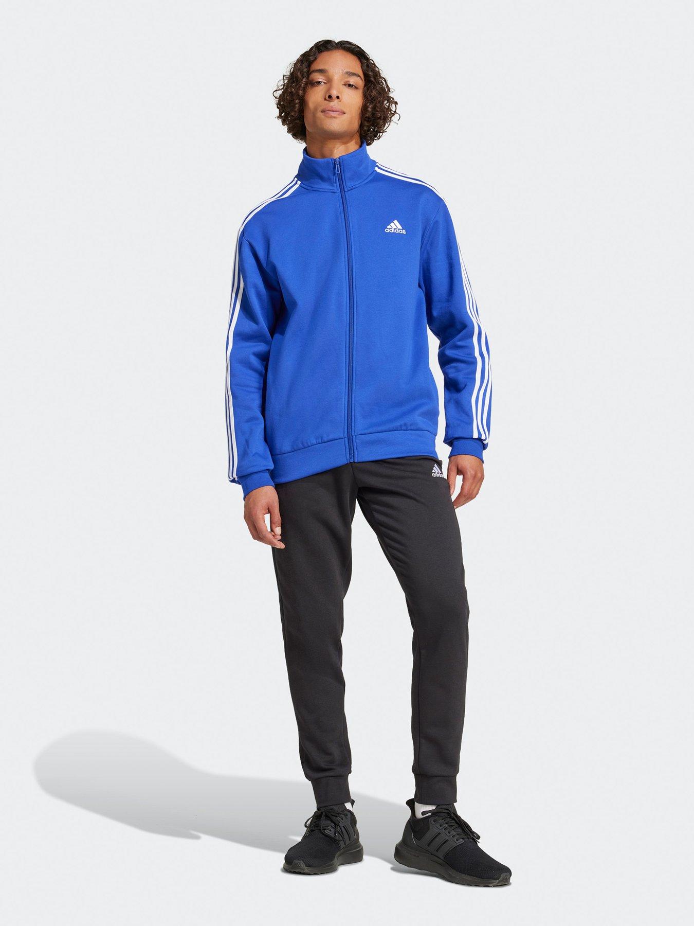 adidas-sportswear-mens-basic-3-stripes-fleece-track-suit-bluefront