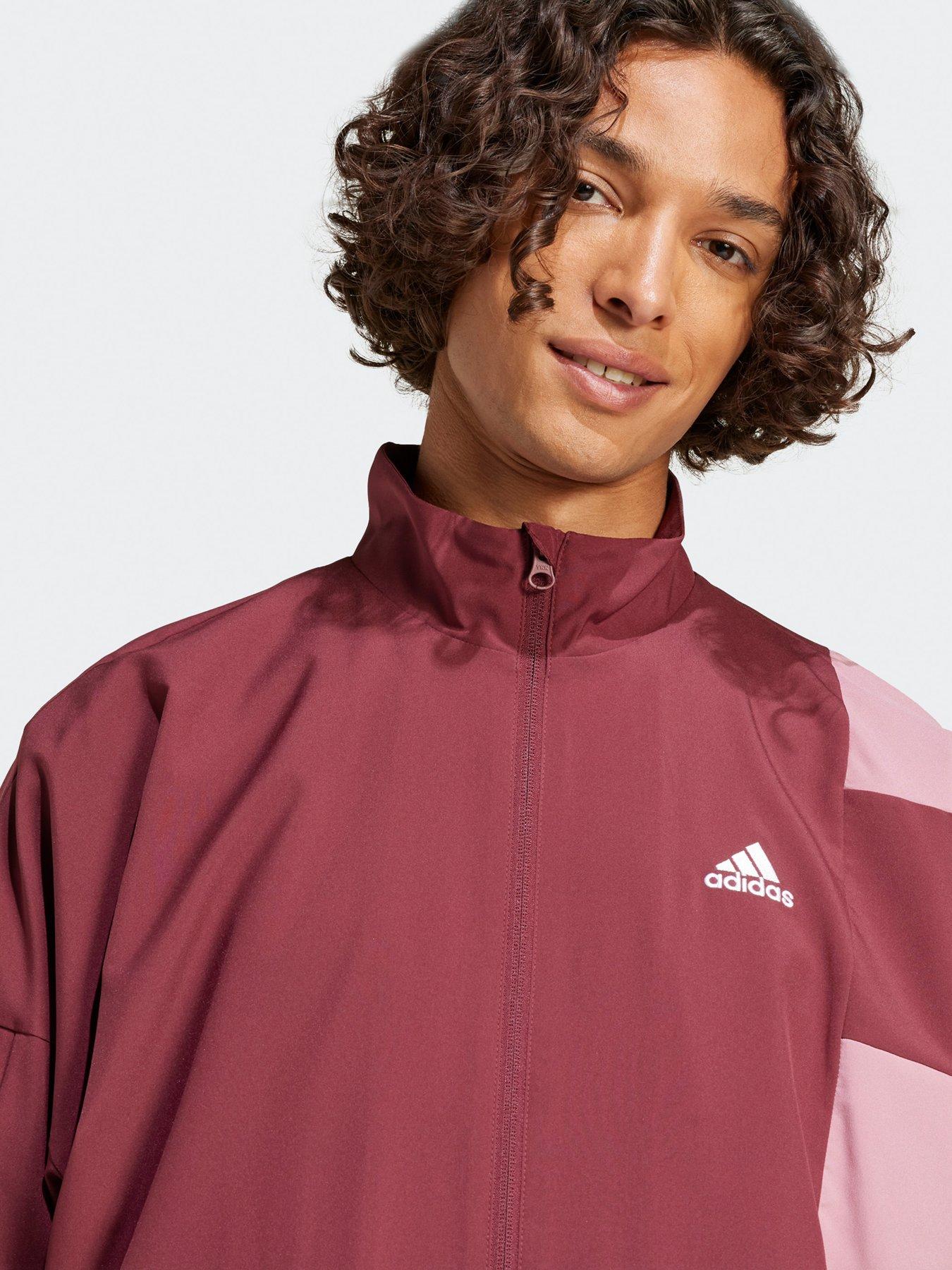 adidas-sportswear-mens-sportswear-colorblock-track-suit-burgundyoutfit