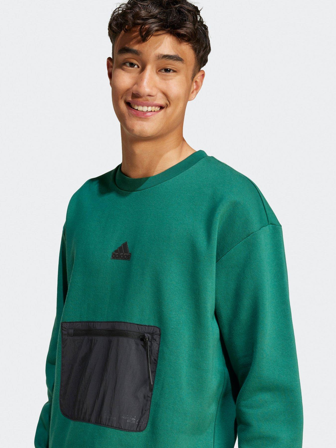 adidas-sportswear-mens-city-escape-fleece-sweatshirt-greendetail