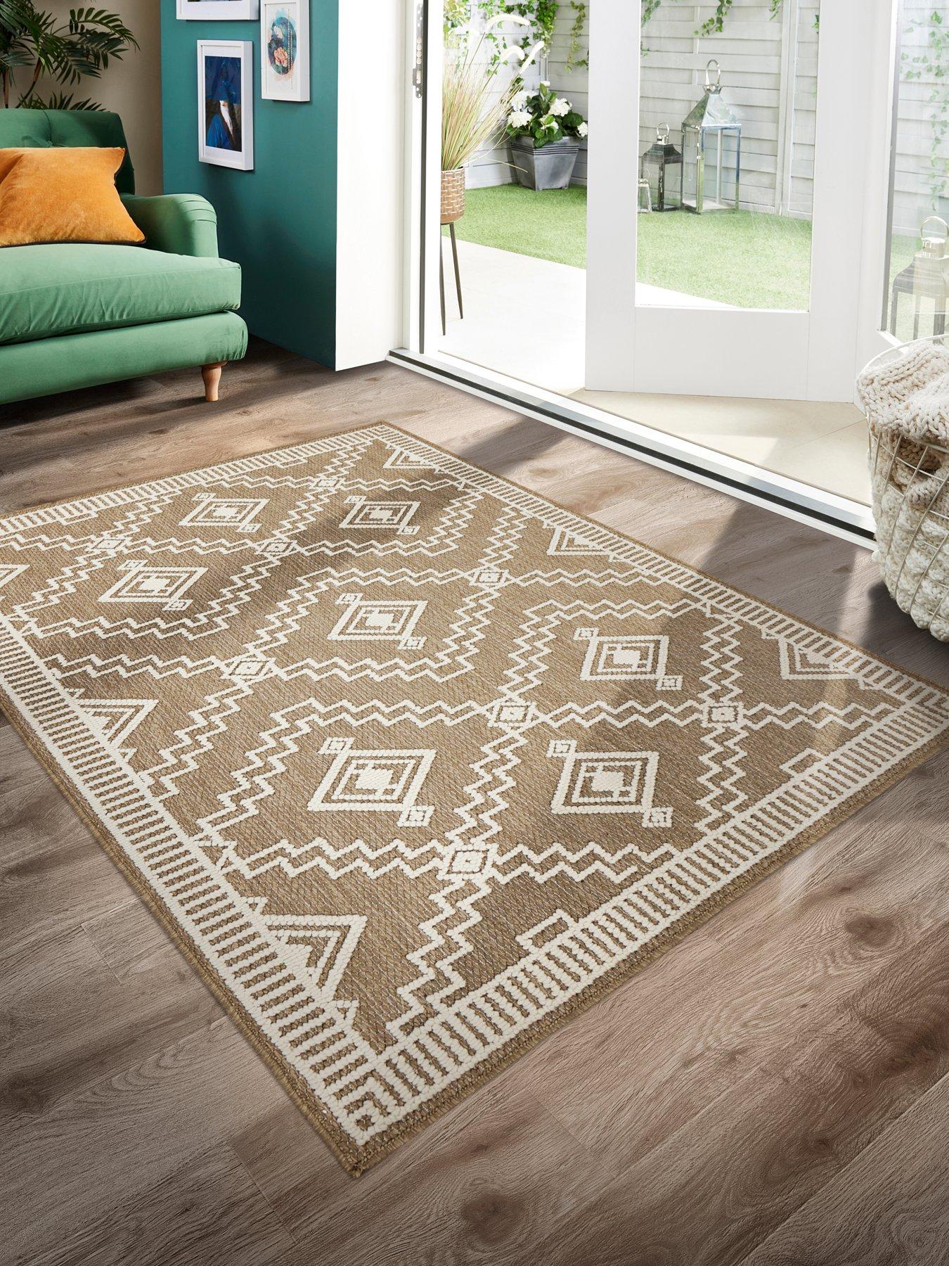 Image 1 of 7 of The Very Collection Atlas Diamond Flatweave Indoor/Outdoor Rug