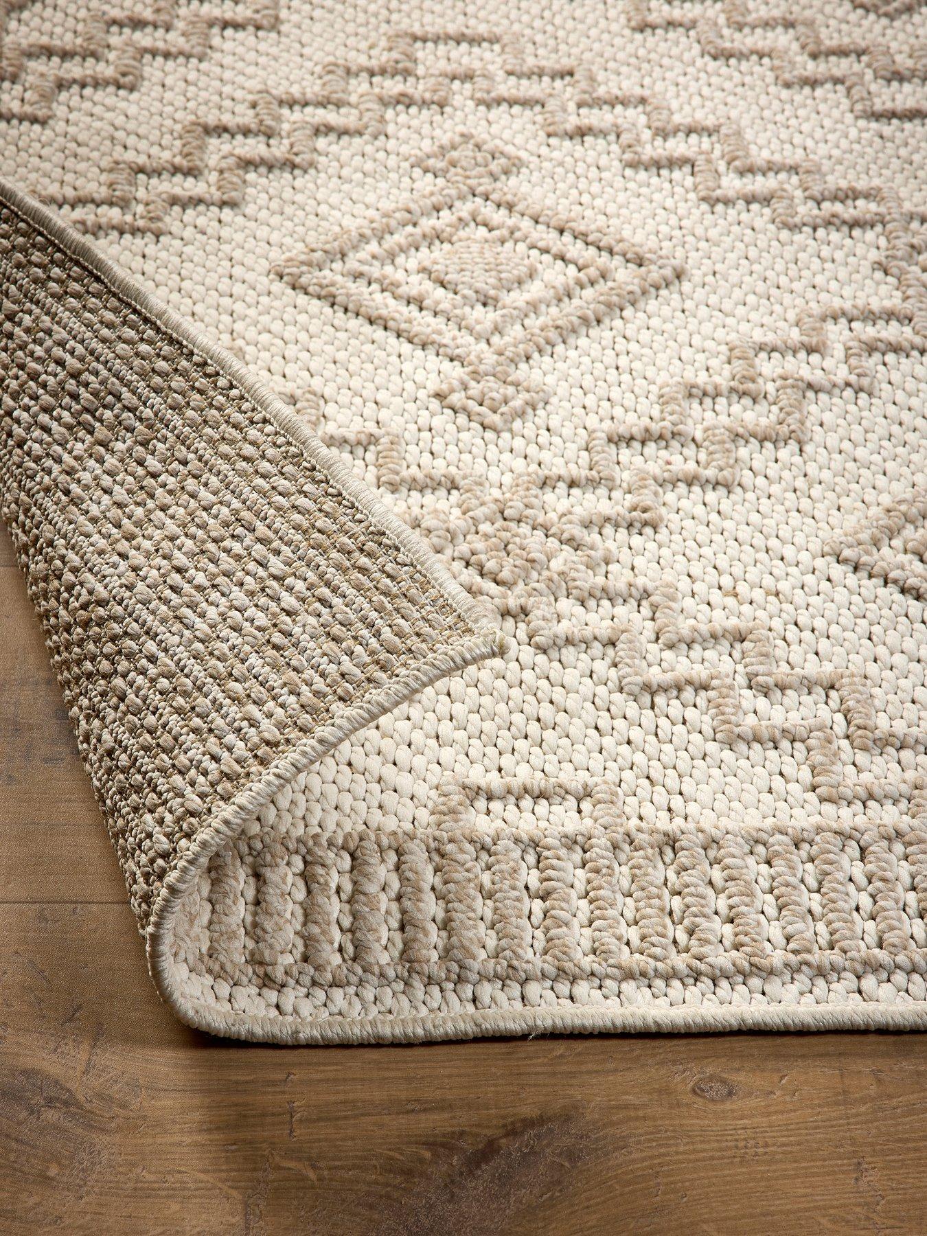 Image 3 of 7 of The Very Collection Atlas Diamond Flatweave Indoor/Outdoor Rug