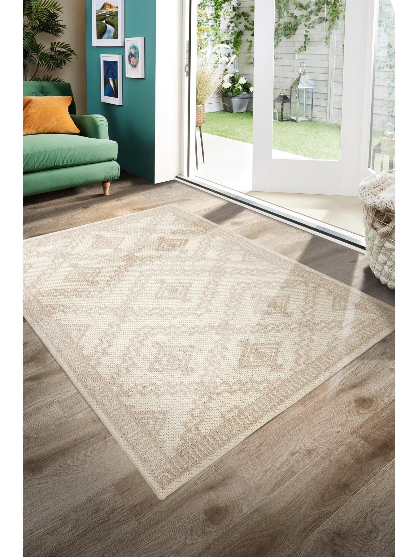 Image 6 of 7 of The Very Collection Atlas Diamond Flatweave Indoor/Outdoor Rug