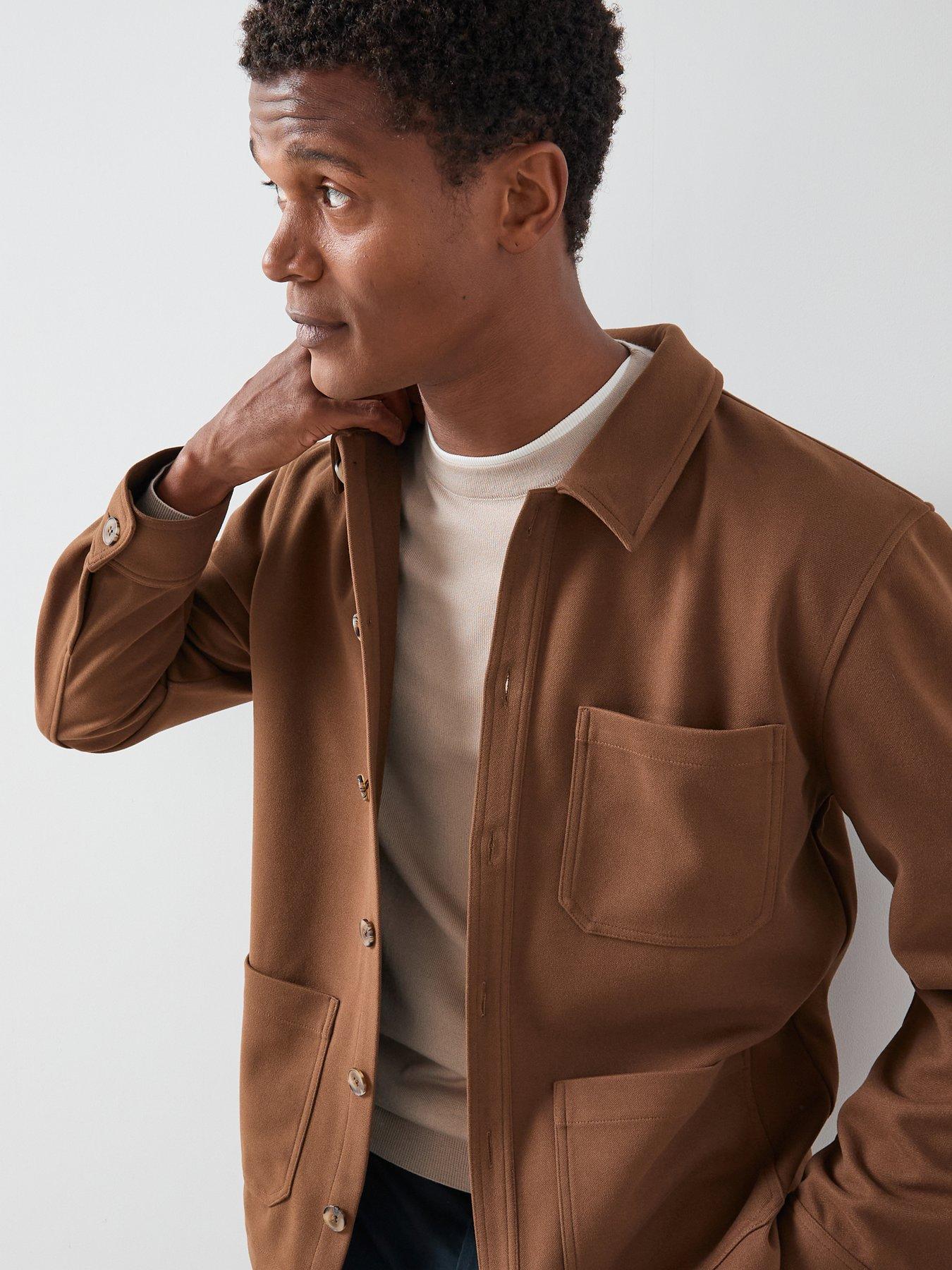 very-man-jersey-chore-jacket-brownoutfit