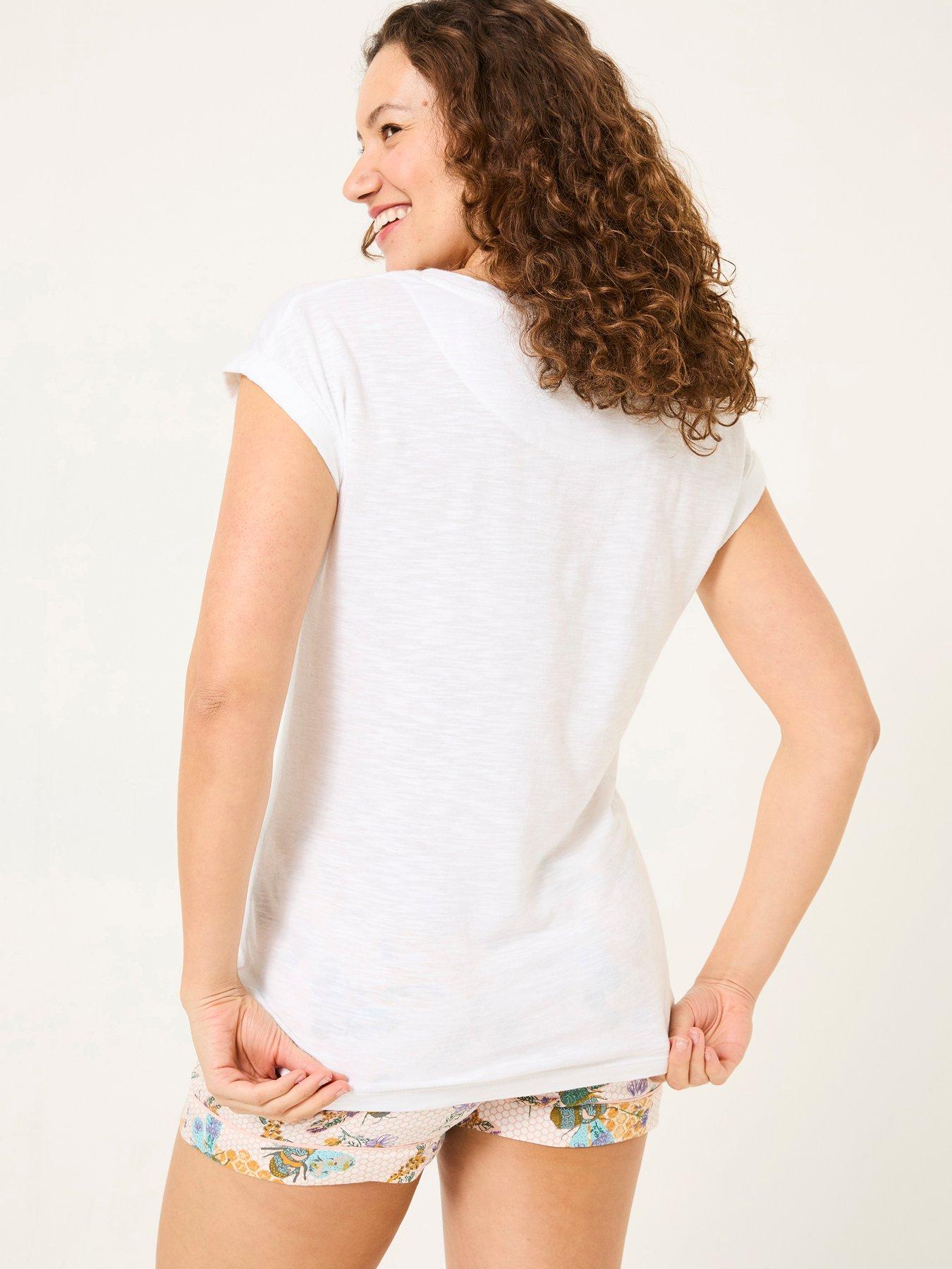 fatface-betty-bee-graphic-pyjama-t-shirt-whitestillFront