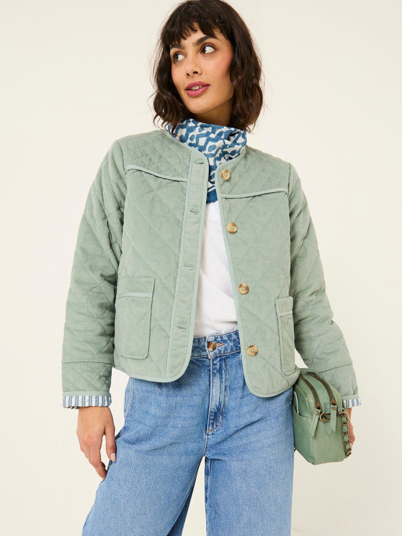 FatFace Maeve Cord Jacket - Green