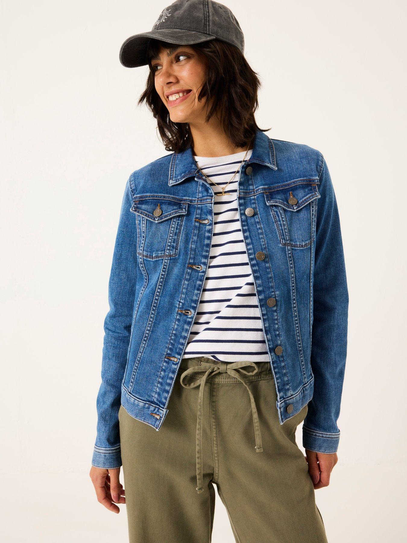 FatFace Tasha Denim Jacket - Blue