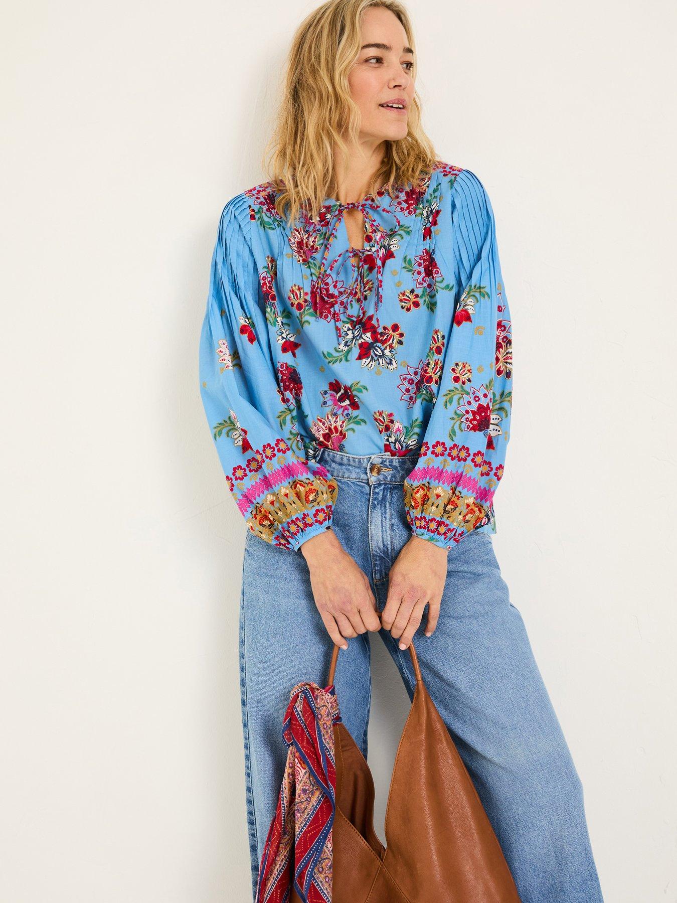 Image 3 of 5 of FatFace Sandy Blouse - Blue