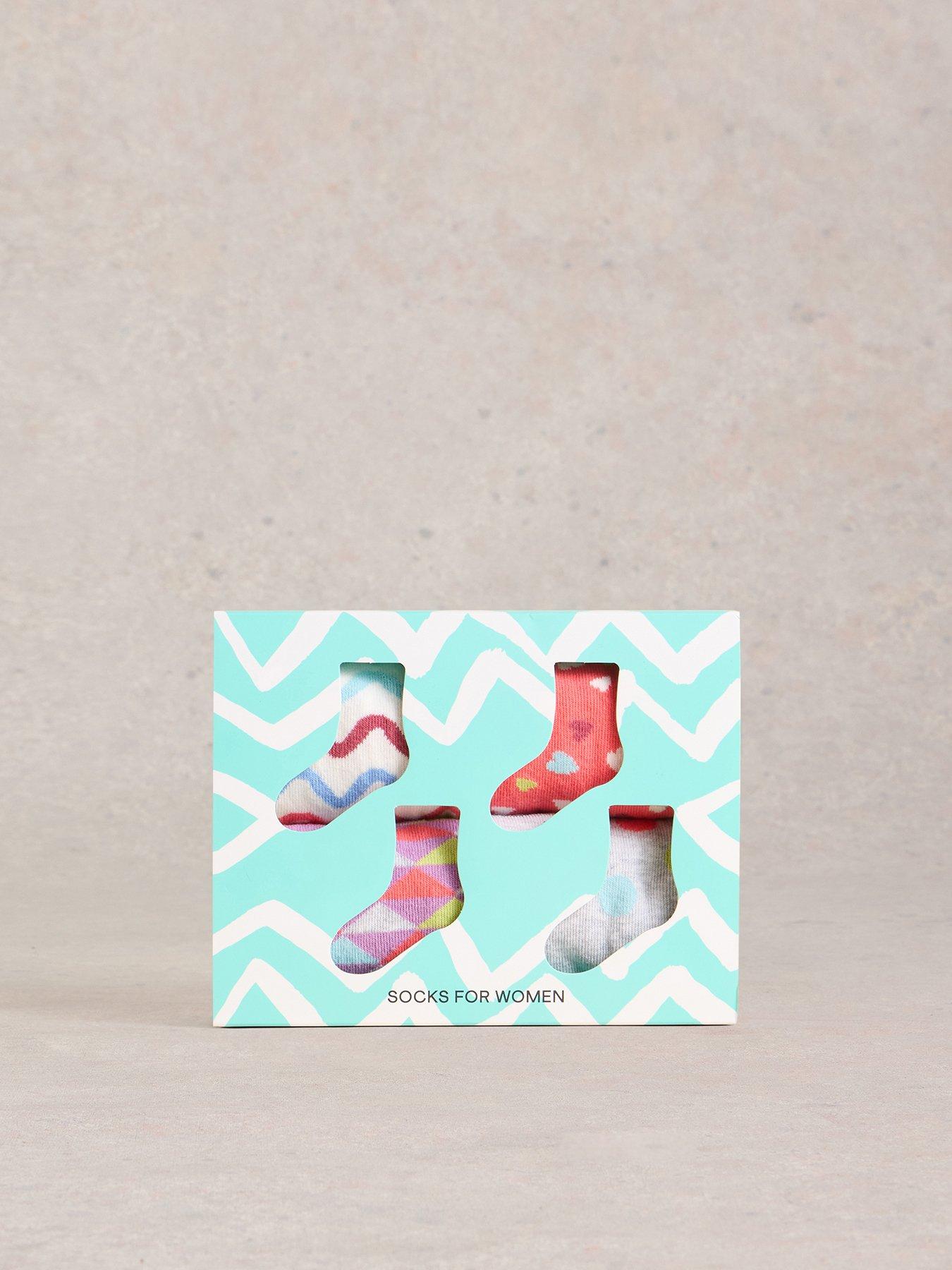 Image of White Stuff 4pk Hotch Potch Ankle Socks