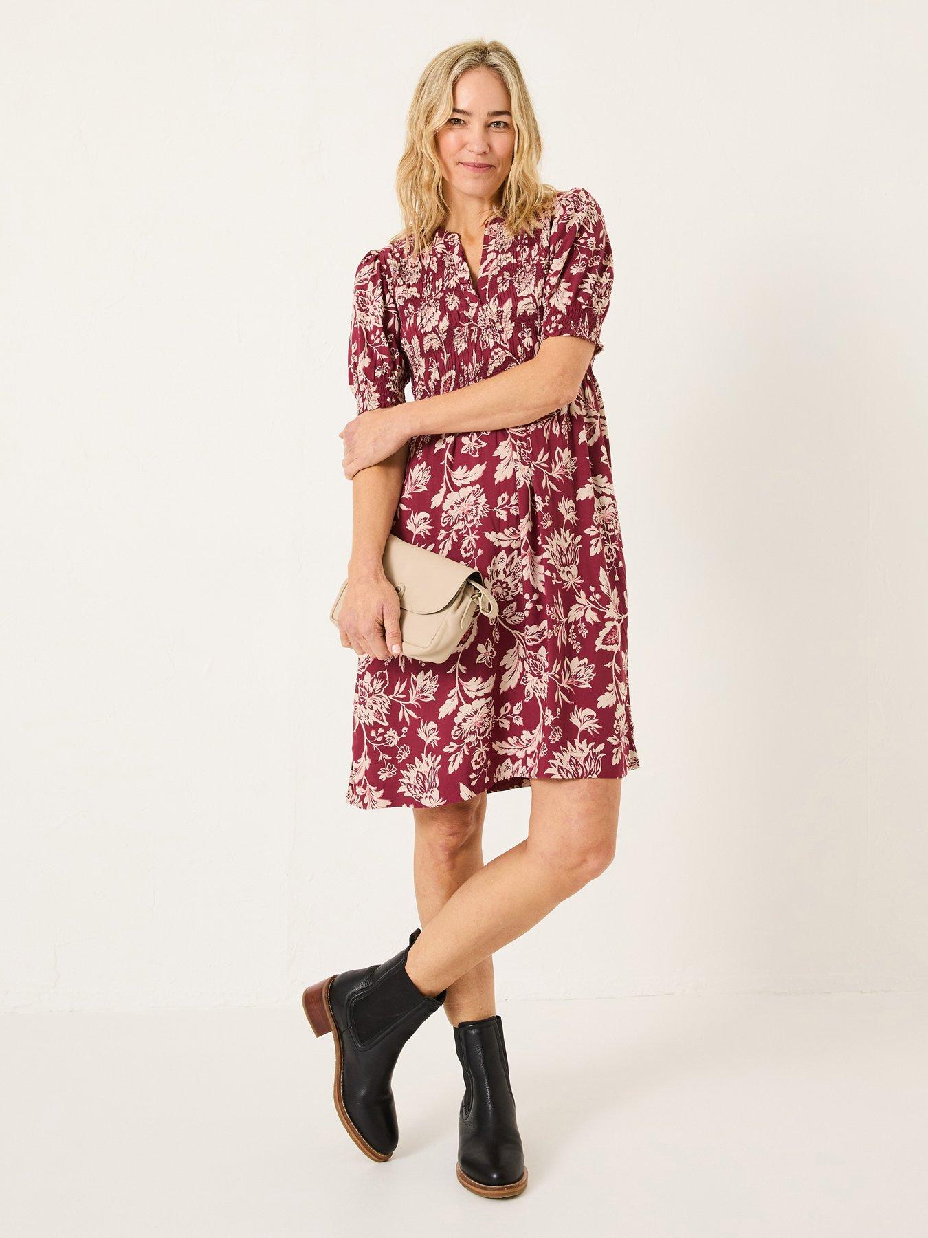 Image of FatFace Juniper Dress - Red