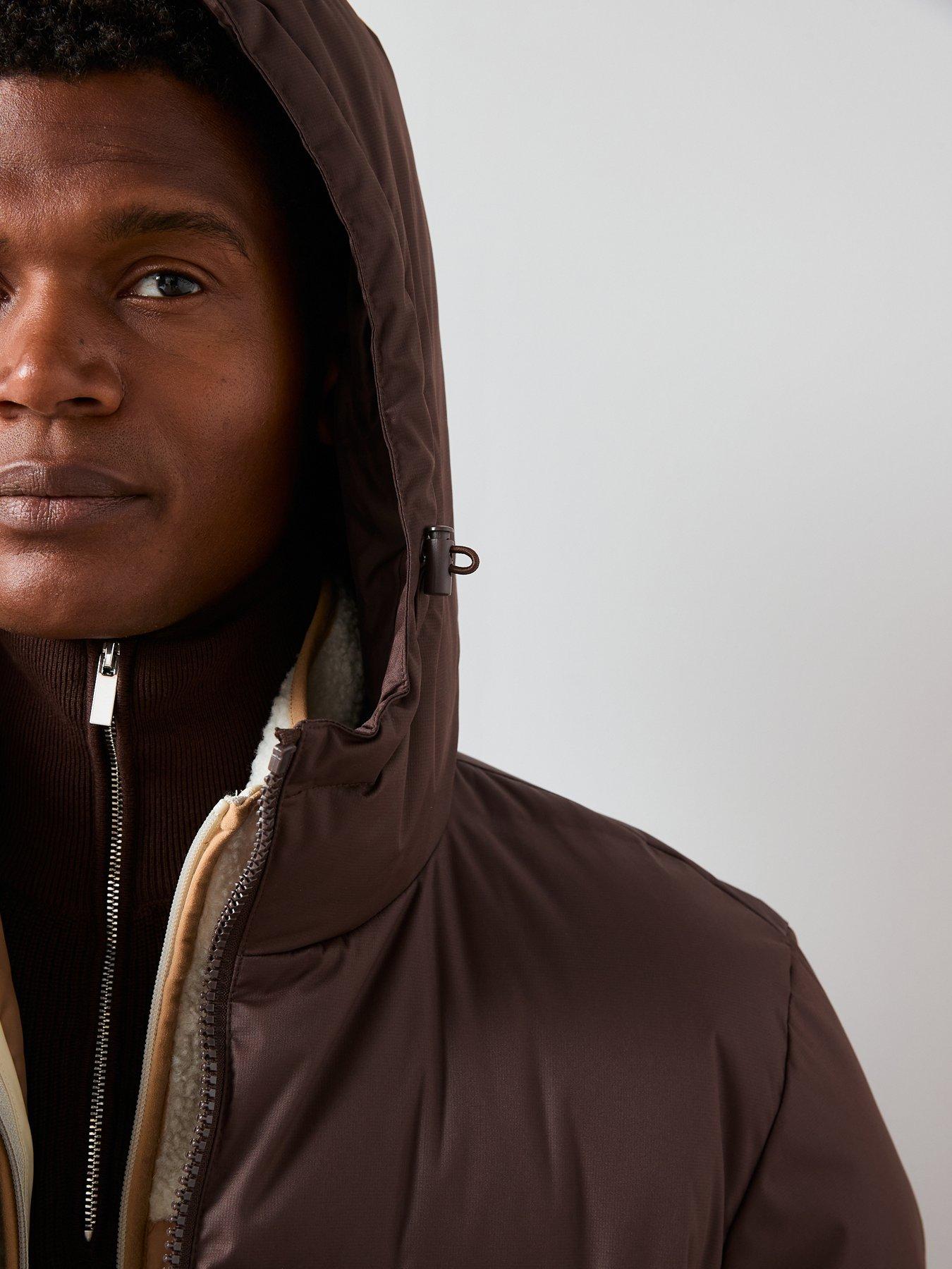 the-very-collection-feather-and-down-heat-sealed-midweight-padded-jacket-brownoutfit