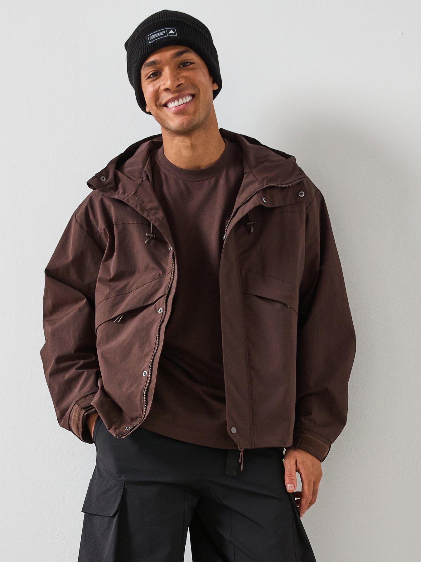 very-man-shower-resistant-hooded-tech-jacket-brown