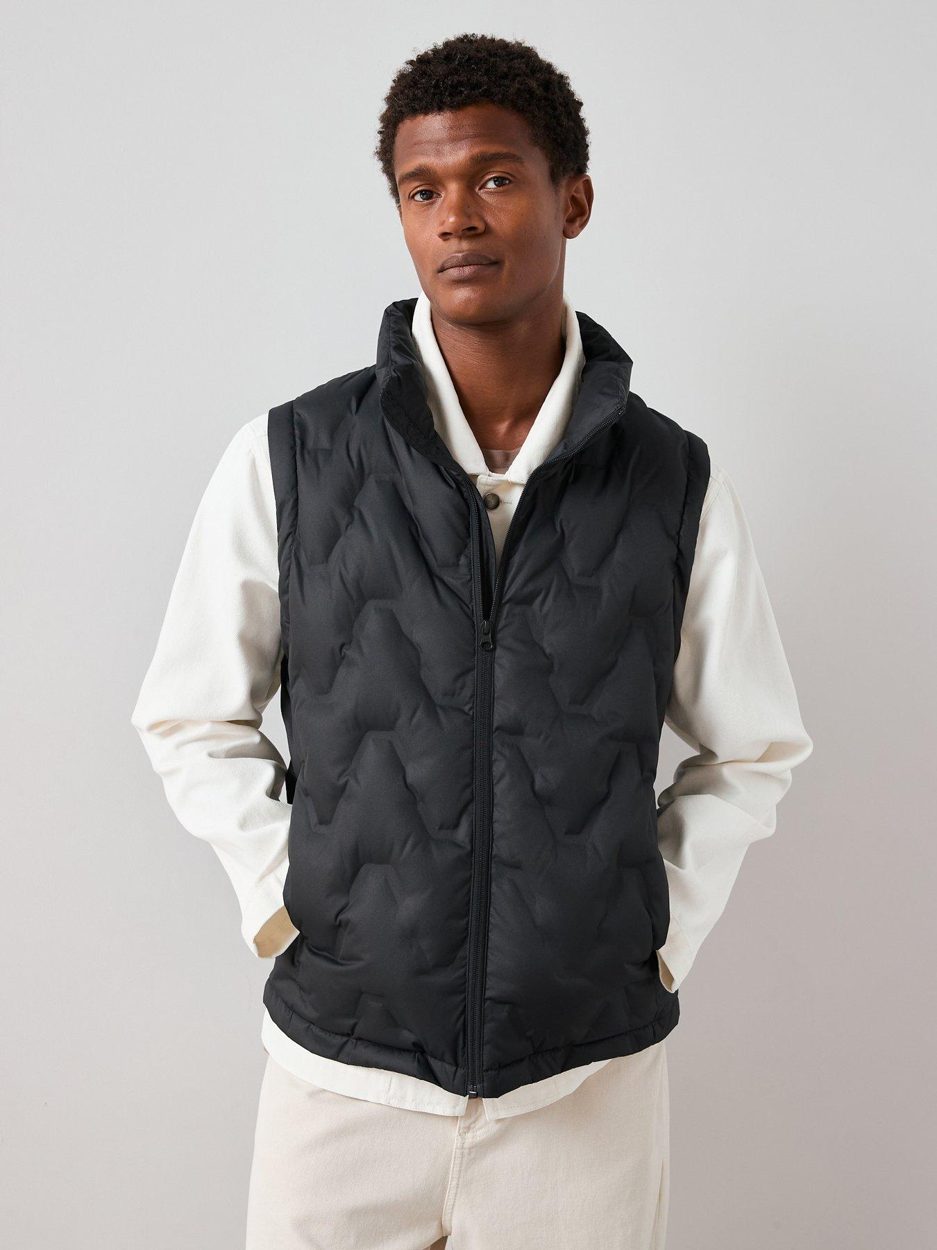The Very Collection Heatsealed Feather And Down Padded Gilet - Black