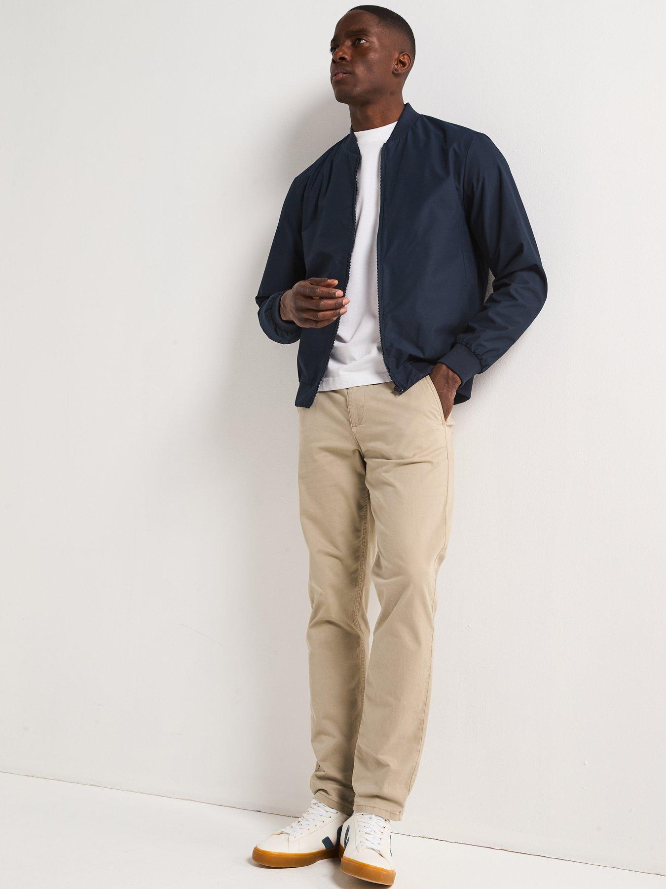 Image 3 of 6 of The Very Collection Shower Resistant Bomber Jacket - Navy