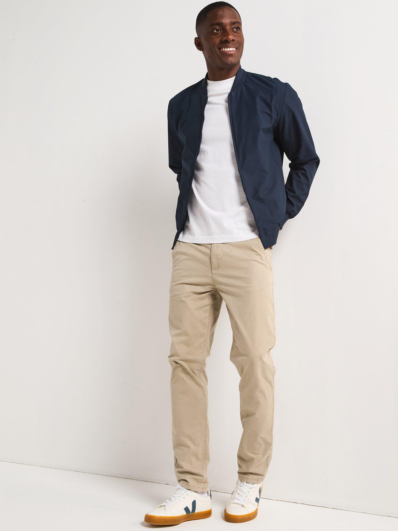 Image 4 of 6 of The Very Collection Shower Resistant Bomber Jacket - Navy