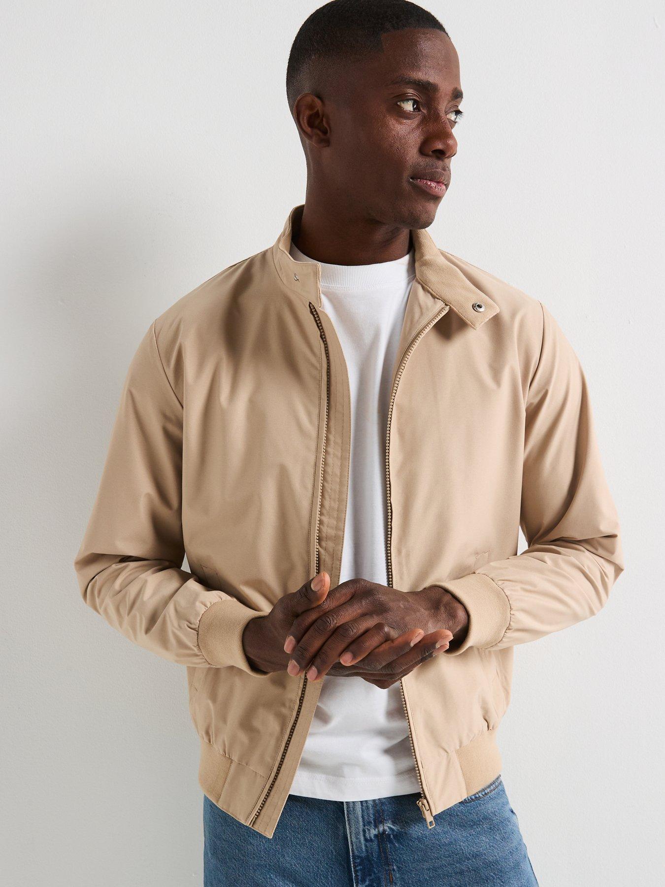 Image 4 of 6 of Very Man Harrington Jacket - Beige