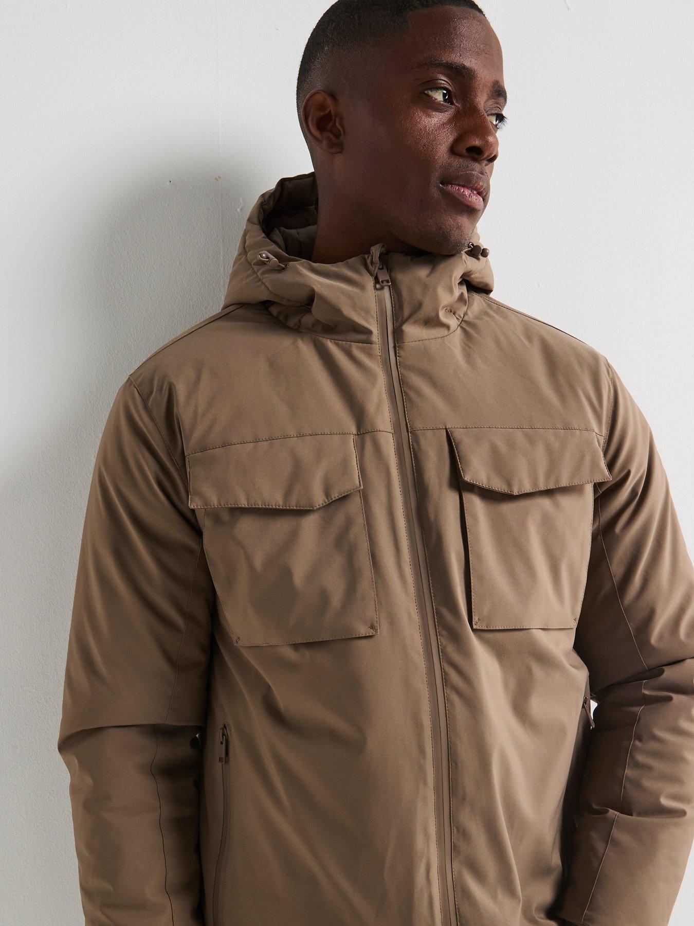 Image 4 of 6 of The Very Collection 4 Pocket Padded Jacket - Beige