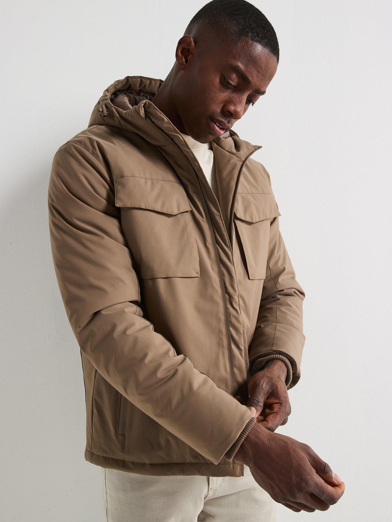 Image 6 of 6 of The Very Collection 4 Pocket Padded Jacket - Beige