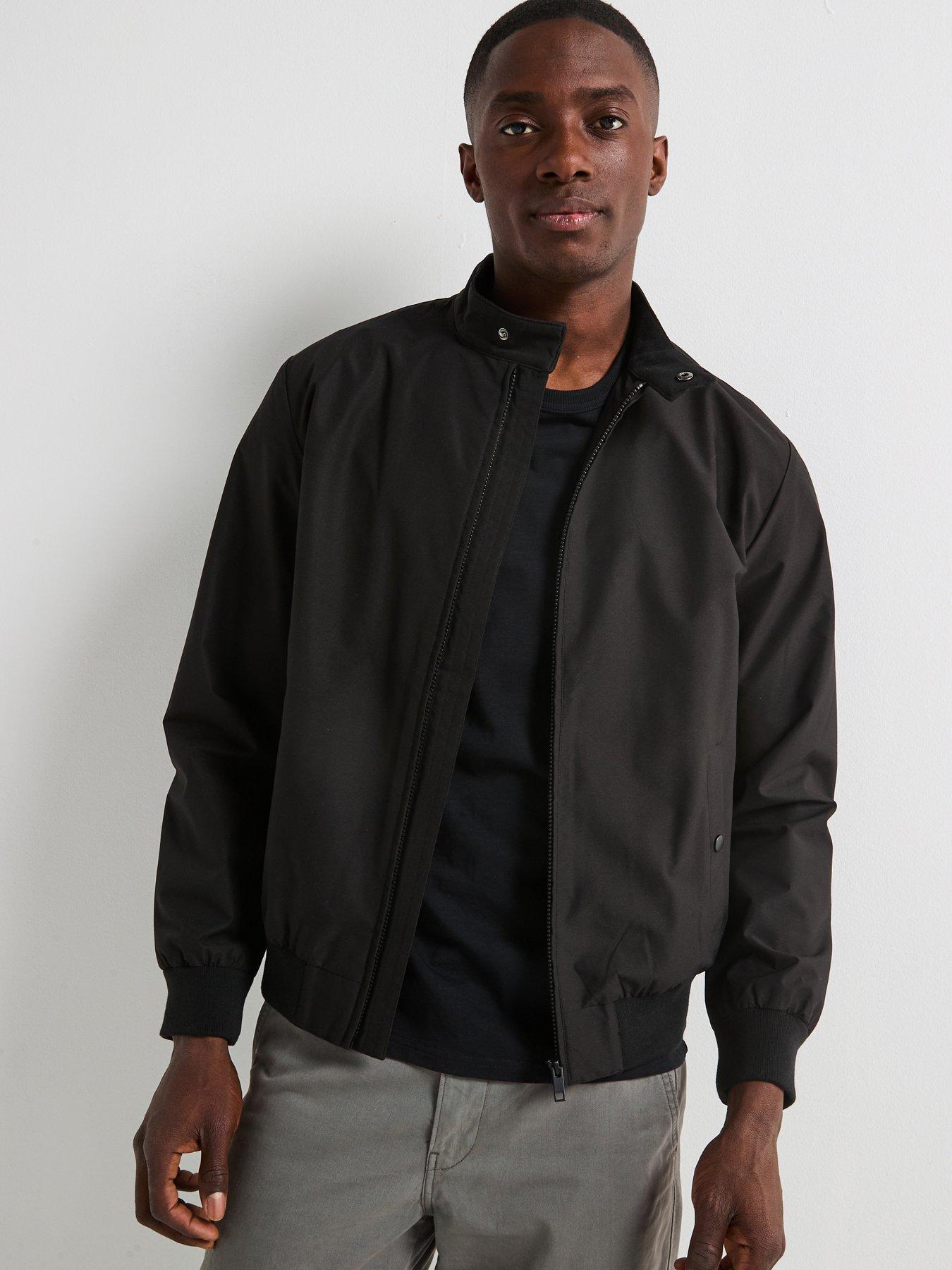 Very Man Shower Resistant Harrington Jacket - Black