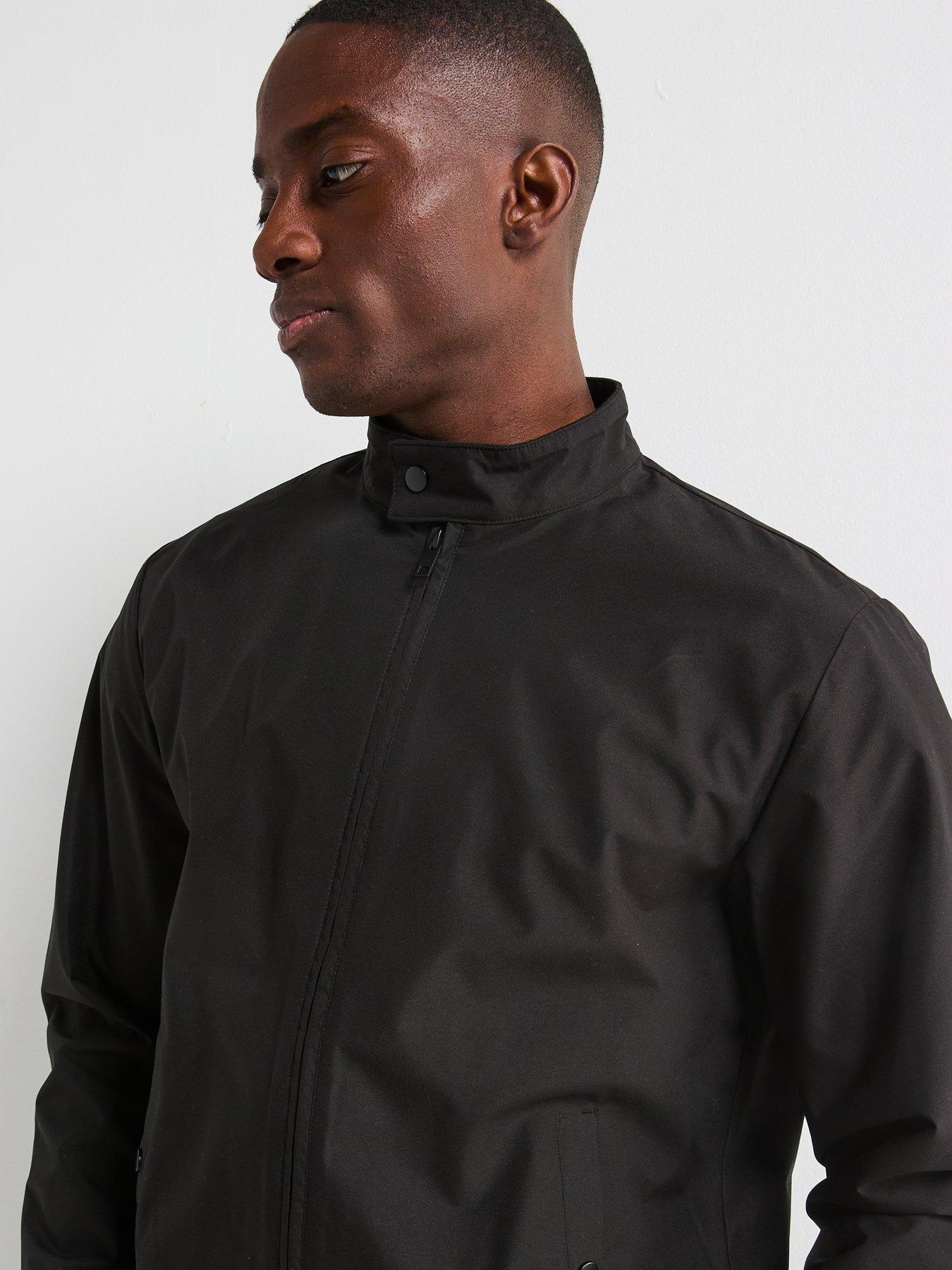 Image 5 of 6 of The Very Collection Shower Resistant Harrington Jacket - Black
