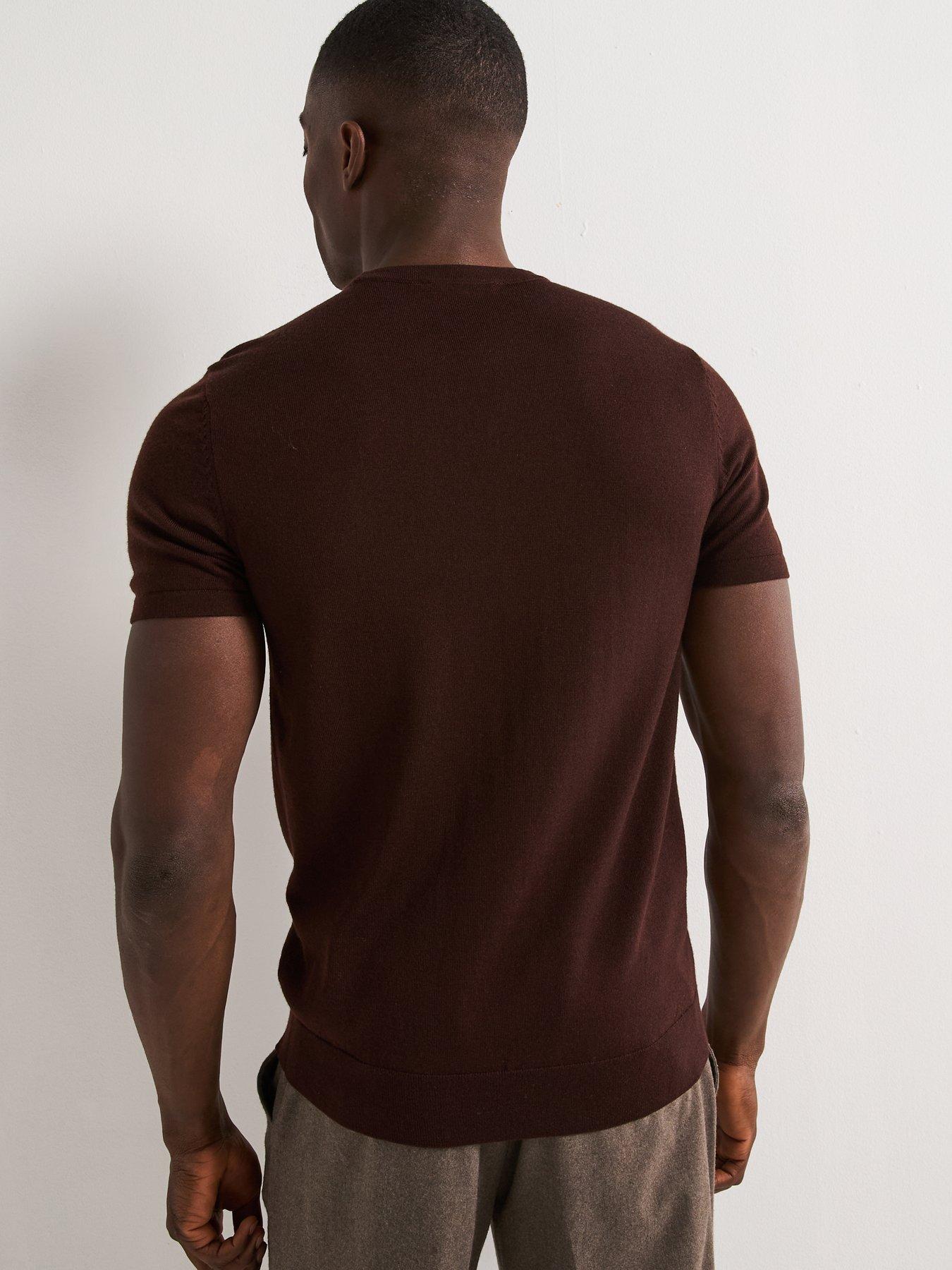 very-man-merino-wool-short-sleeve-jumper-brownstillFront