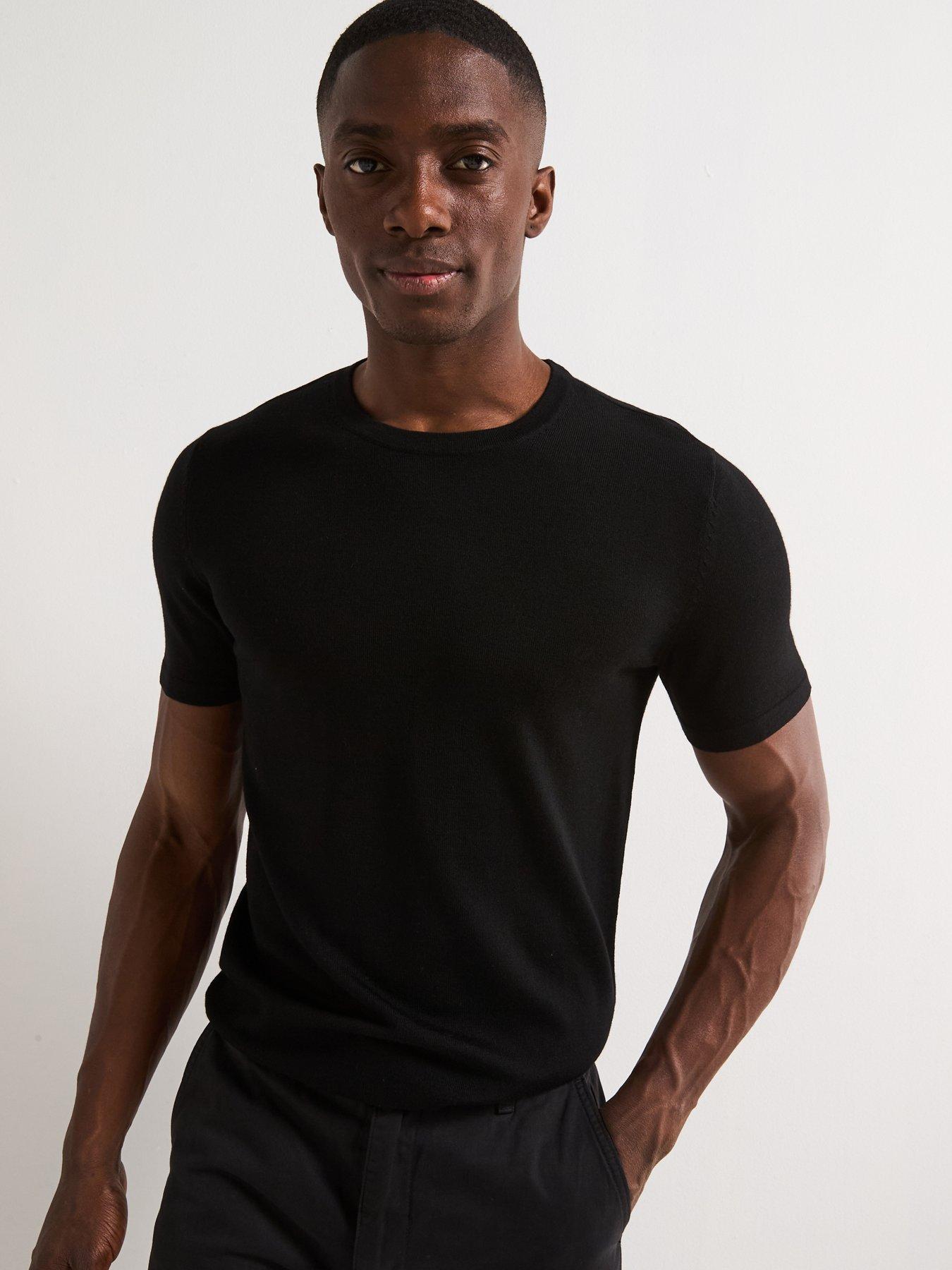 very-man-merino-wool-short-sleeve-jumper-black